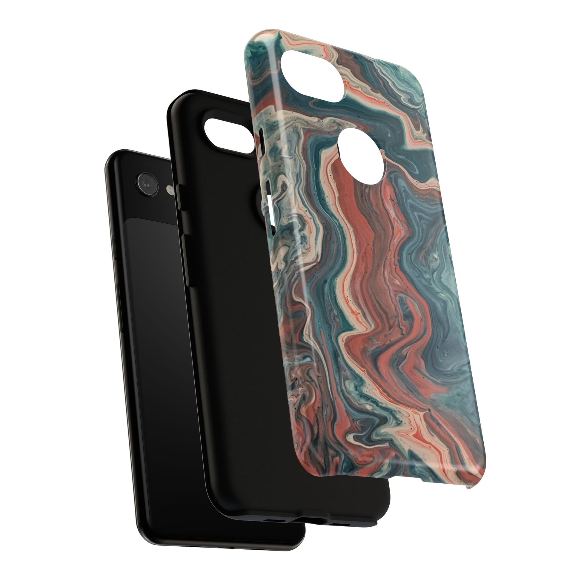 Artistic Phone Case, Tough Cases for Stylish Protection, Marble Design, Trendy Gift for Phone Lovers, Unique Cell Phone Accessory - FORMO