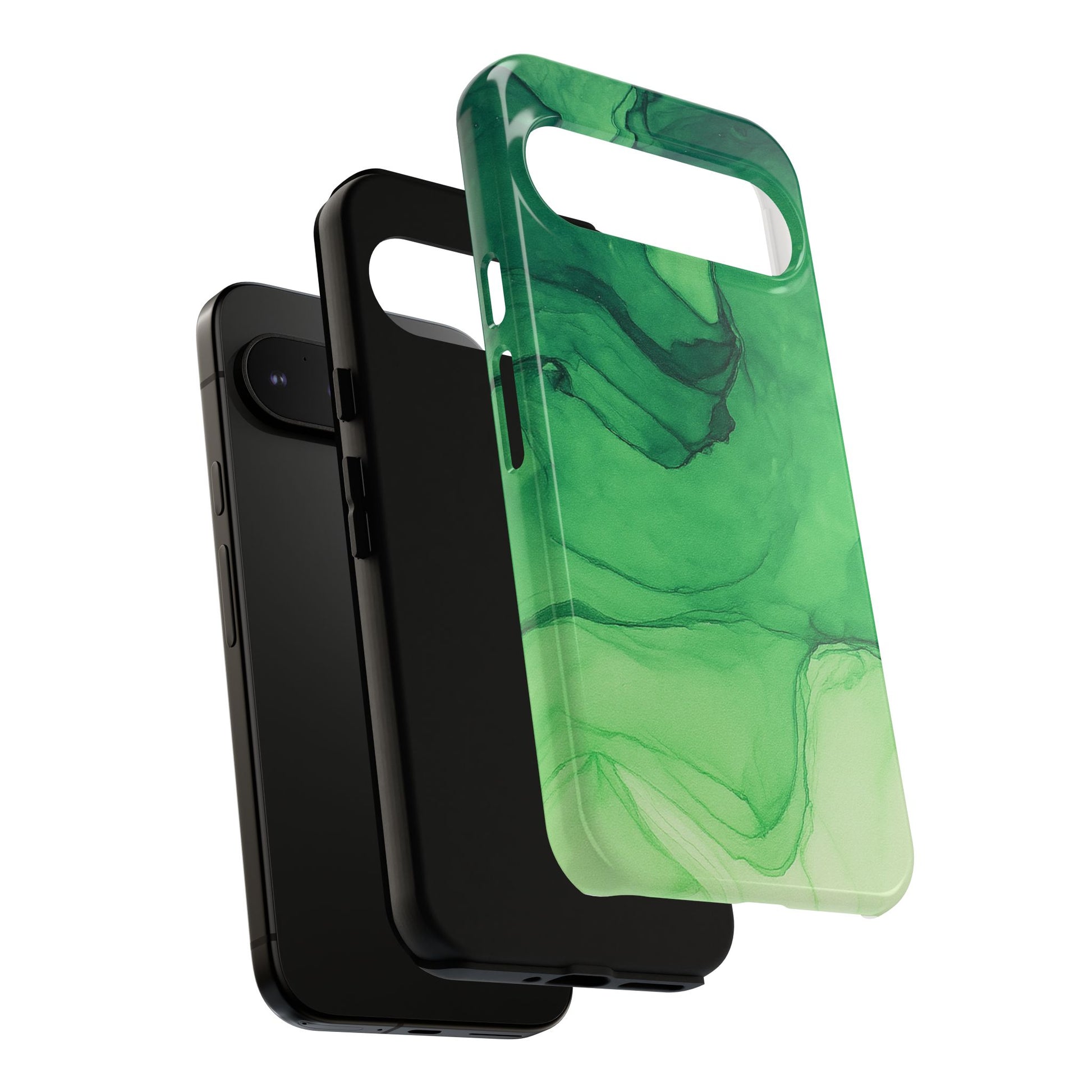 Stylish Phone Case for Nature Lovers, Tough Cases, Green Marble Design, Organic Aesthetic, Unique Gift, Eco-friendly Accessories