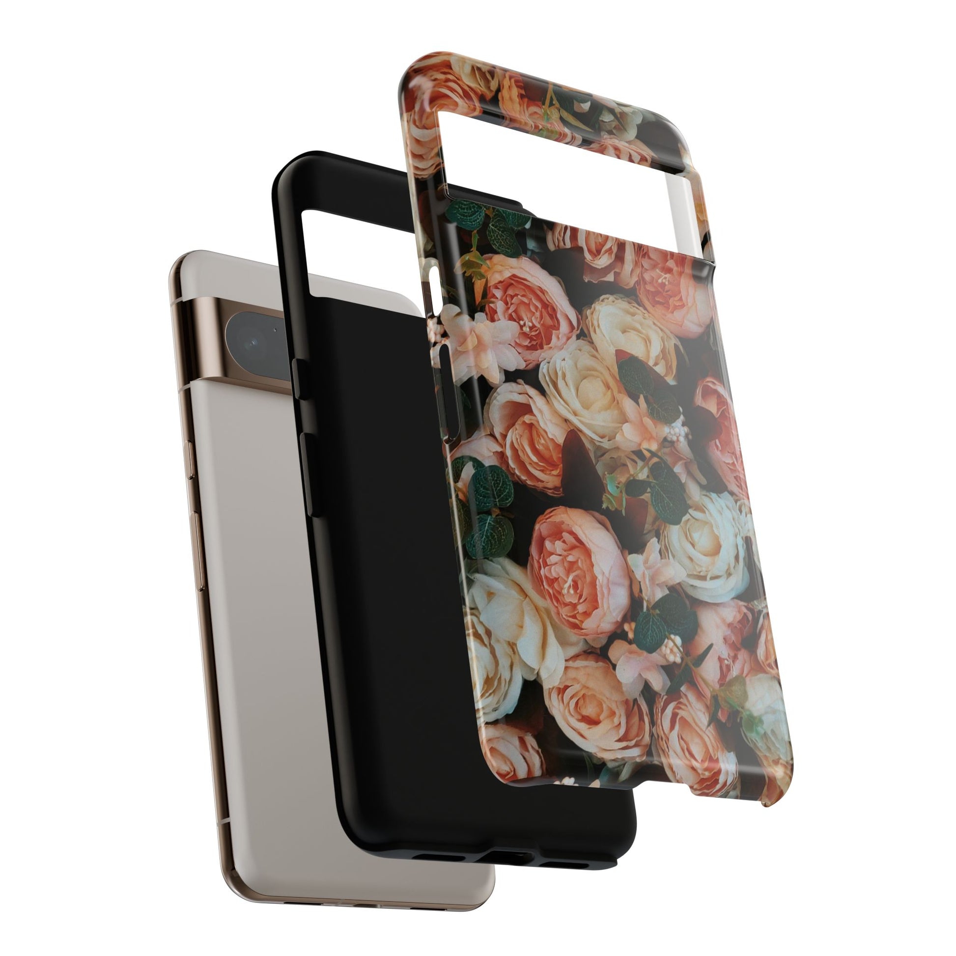 Floral Phone Case - Tough Cases, Rose Design, Floral Protection, Gift for Her, Cute Mobile Cover, Eco-Friendly Case - FORMO