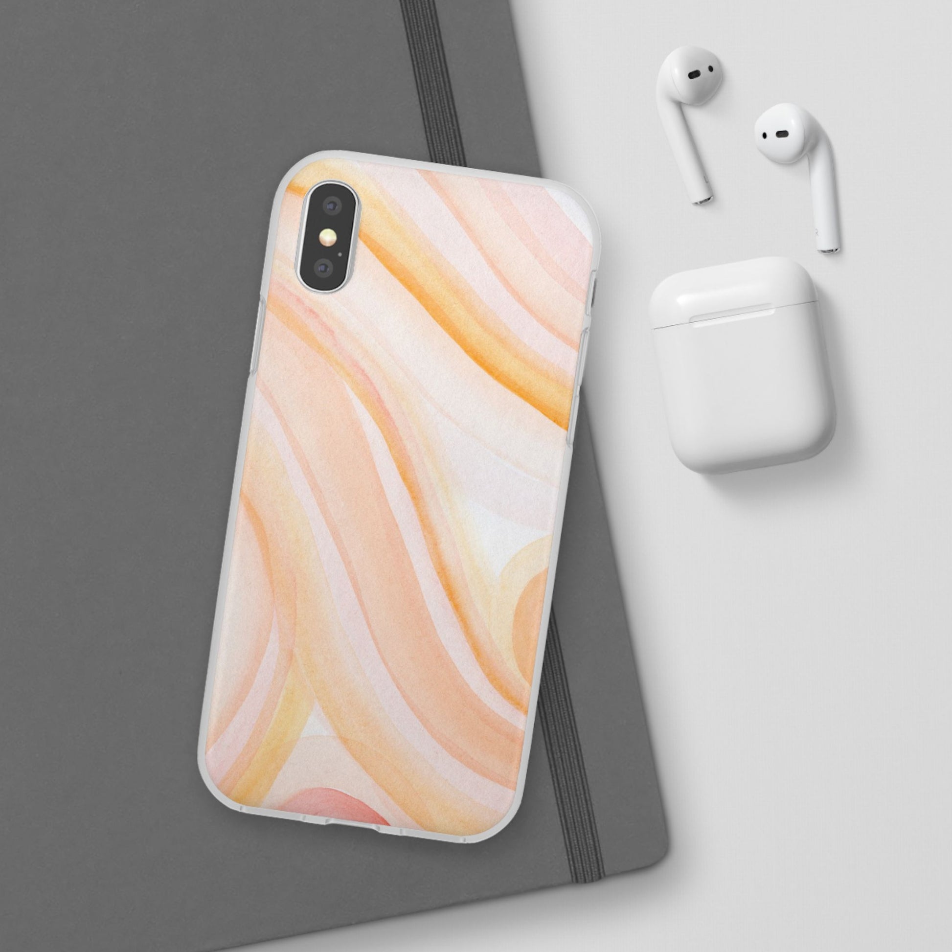 Aesthetic Phone Case, Soft Pastel Flexible Cover, Trendy Mobile Accessories, Gift for Her, Cute Phone Protection - FORMO