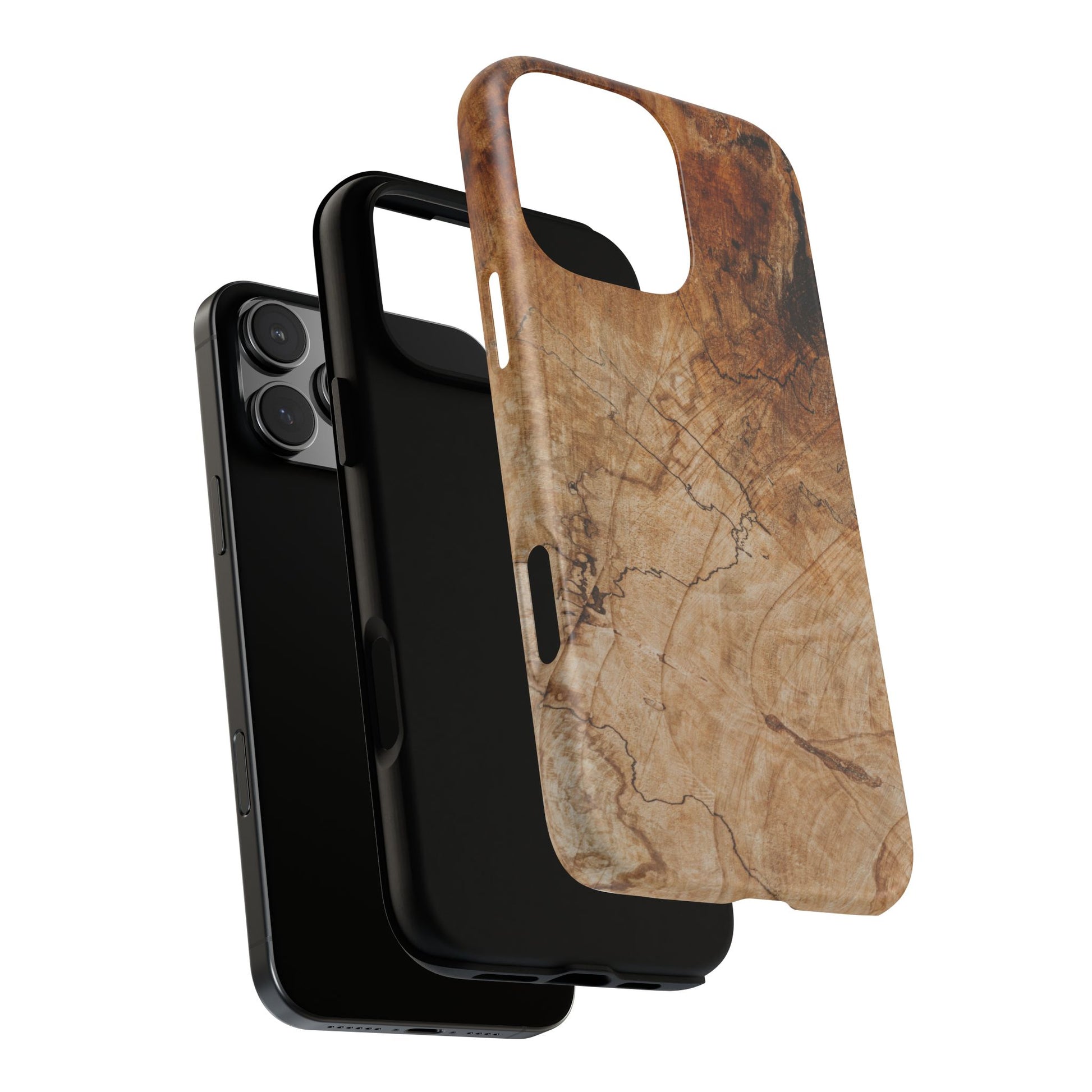 Woodland-Inspired Phone Case | Tough Cases, Natural Wood Grain Cover, Rustic Tech Accessory, Nature Lover Gift, Eco-Friendly - FORMO