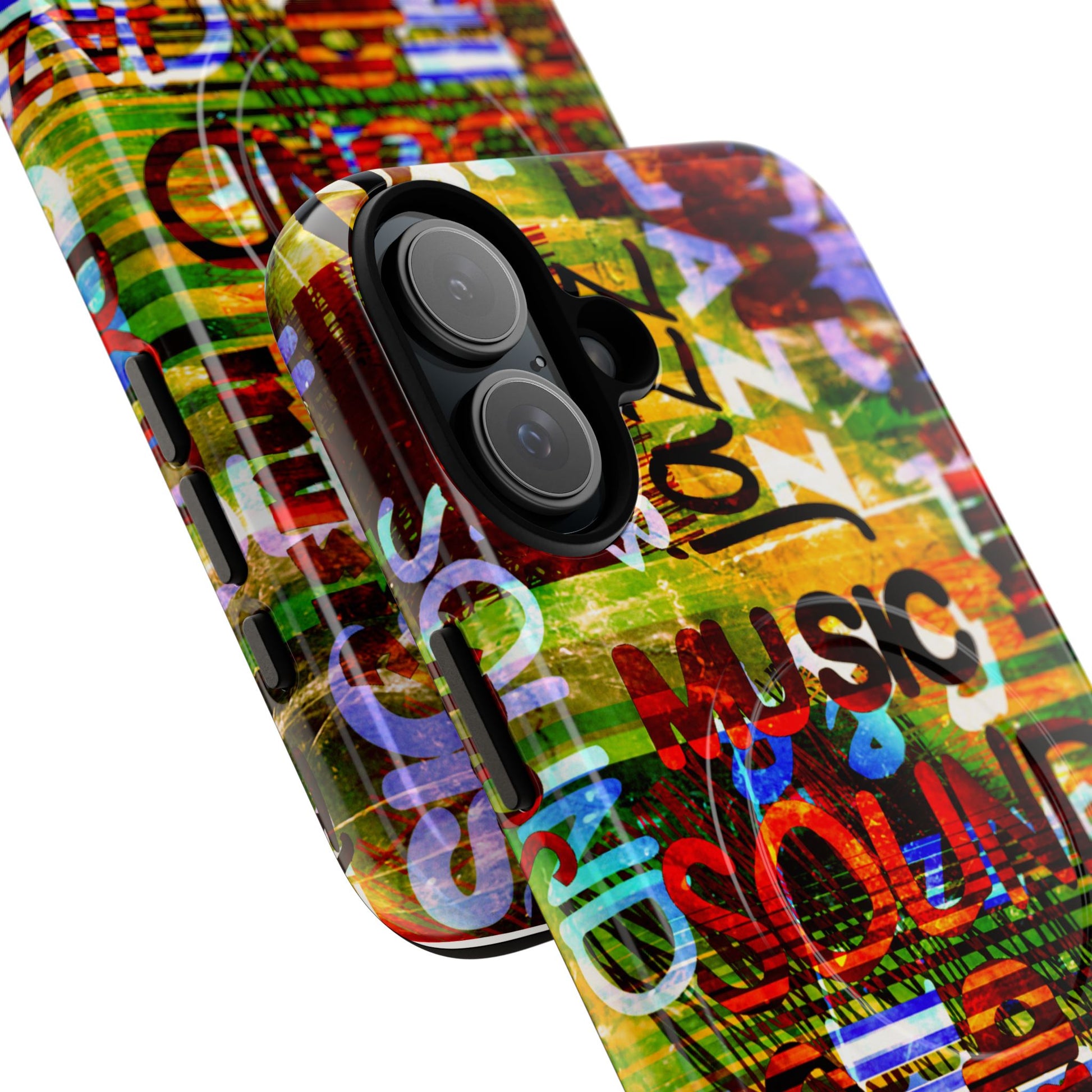 Colorful Music-Themed Phone Case (iPhone & Samsung Compatible) - FORMO