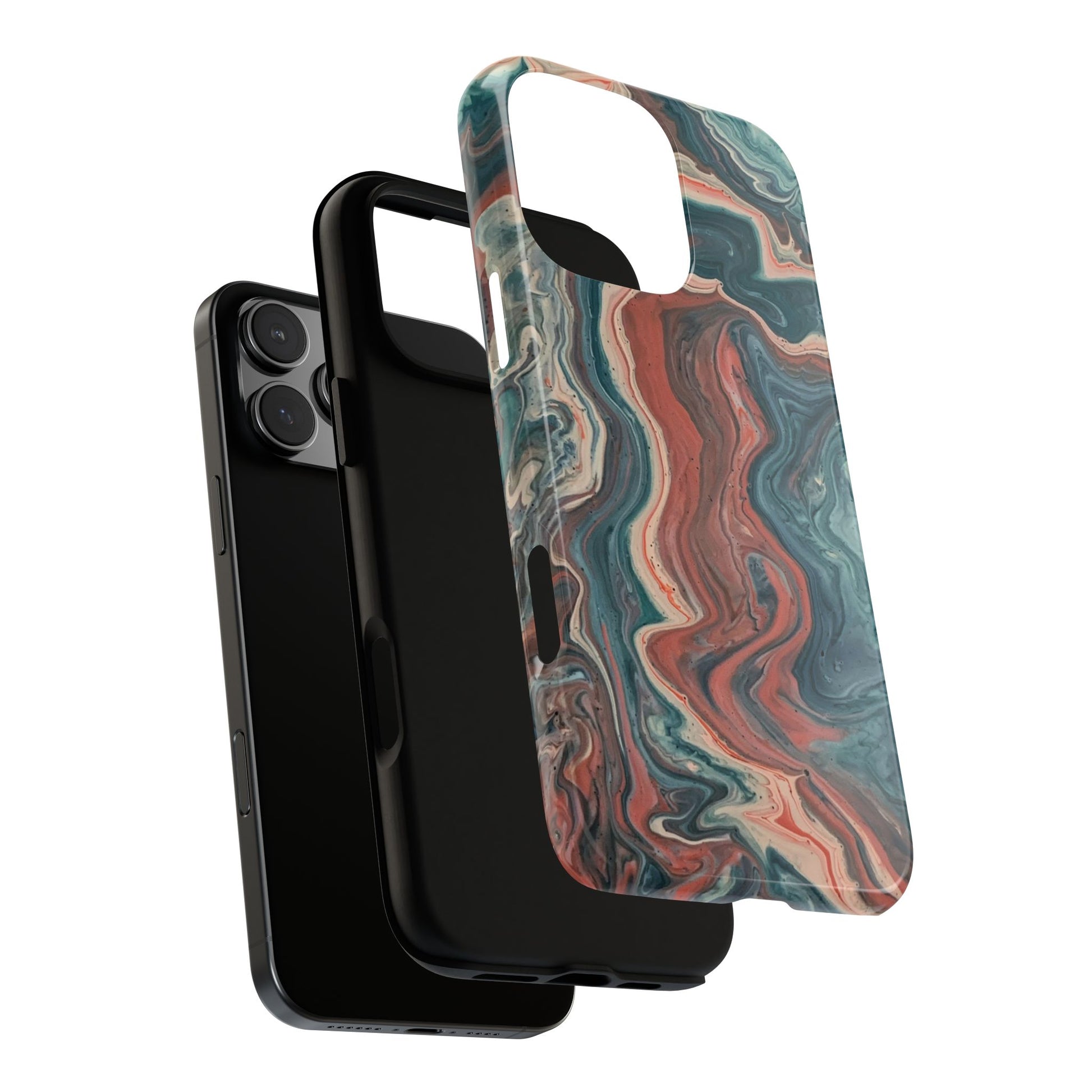 Artistic Phone Case, Tough Cases for Stylish Protection, Marble Design, Trendy Gift for Phone Lovers, Unique Cell Phone Accessory - FORMO
