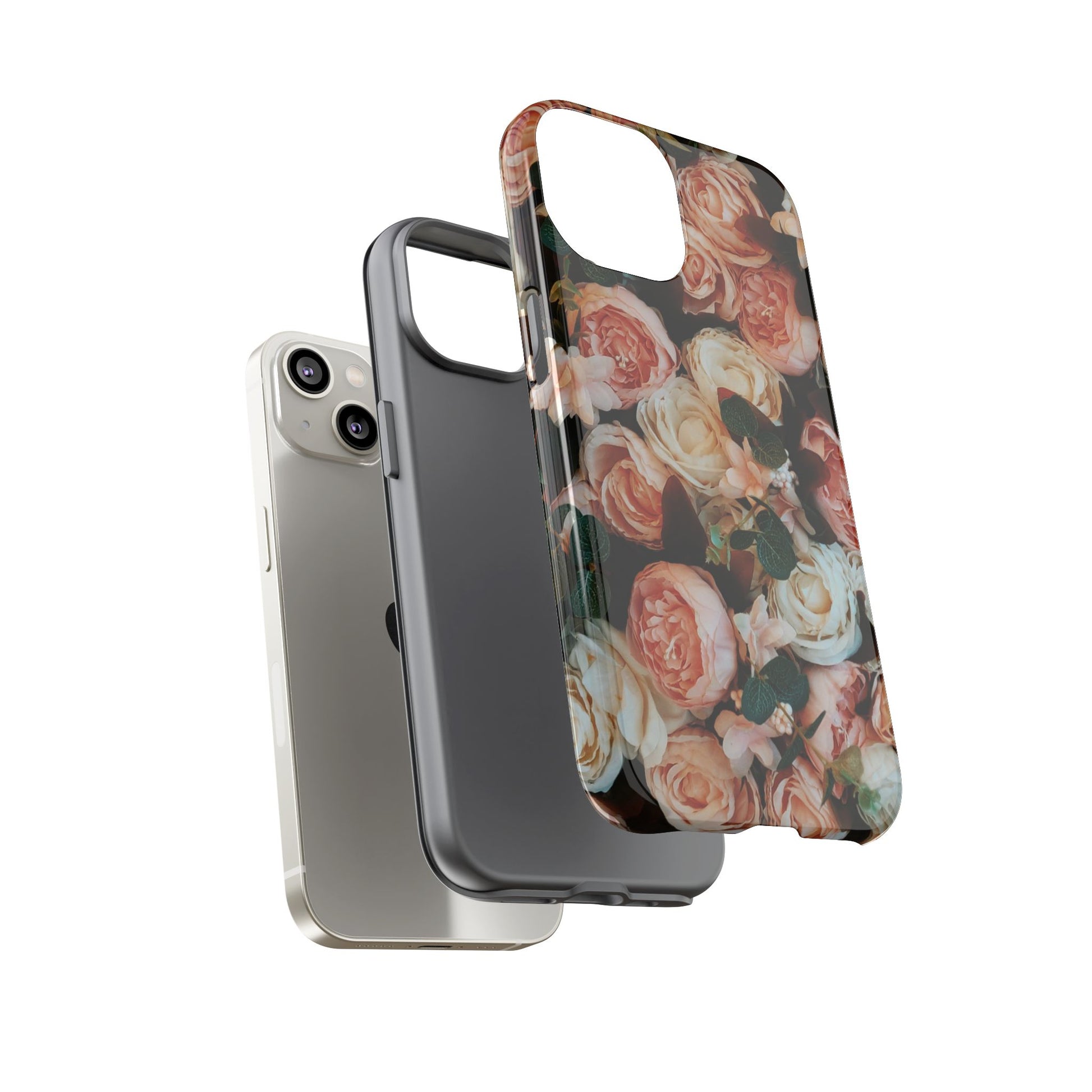 Floral Phone Case - Tough Cases, Rose Design, Floral Protection, Gift for Her, Cute Mobile Cover, Eco-Friendly Case - FORMO