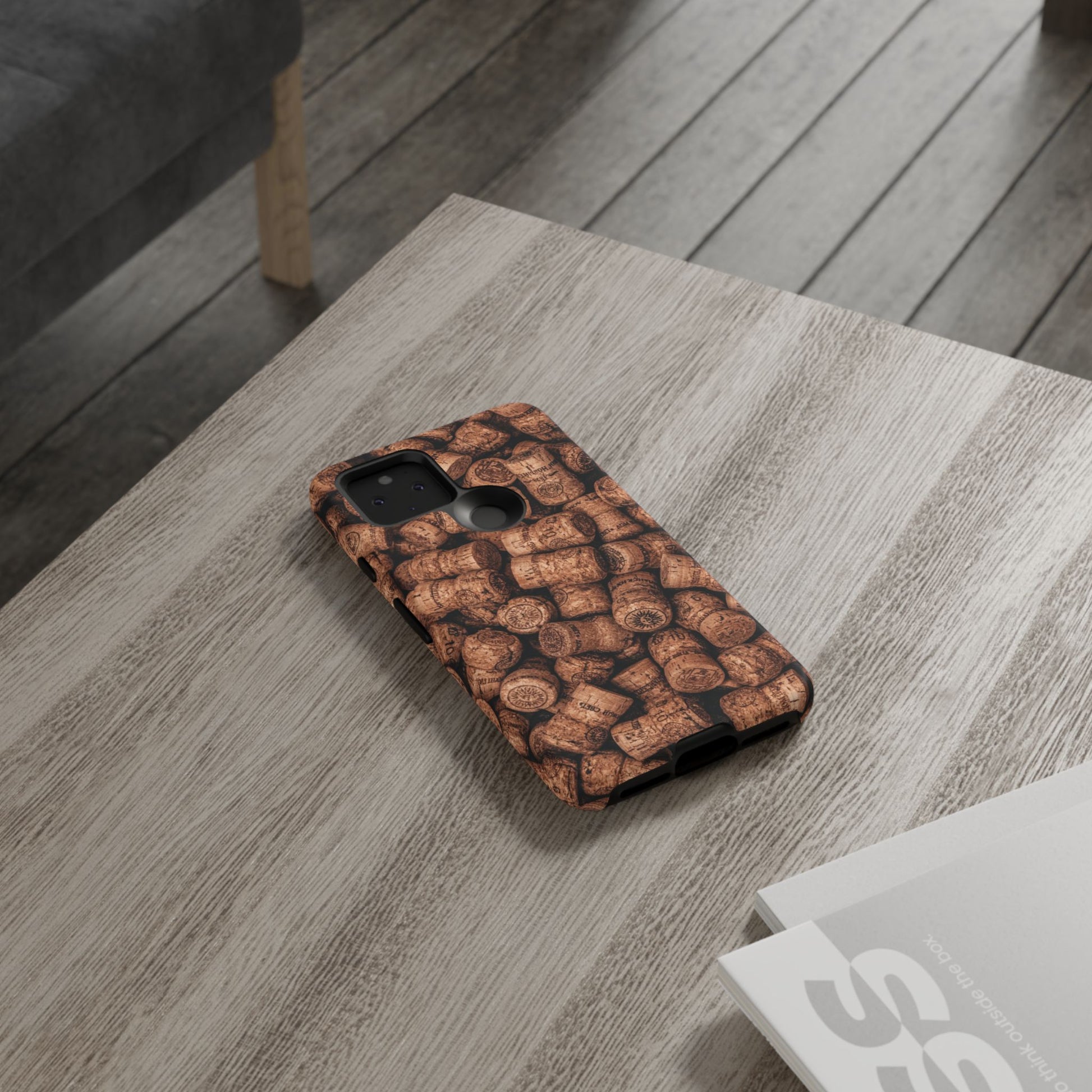 Cork Pattern Phone Case - Eco-Friendly, Vintage Style, Rustic Gifts for Wine Lovers, Housewarming, Birthday, Unique Gift - FORMO