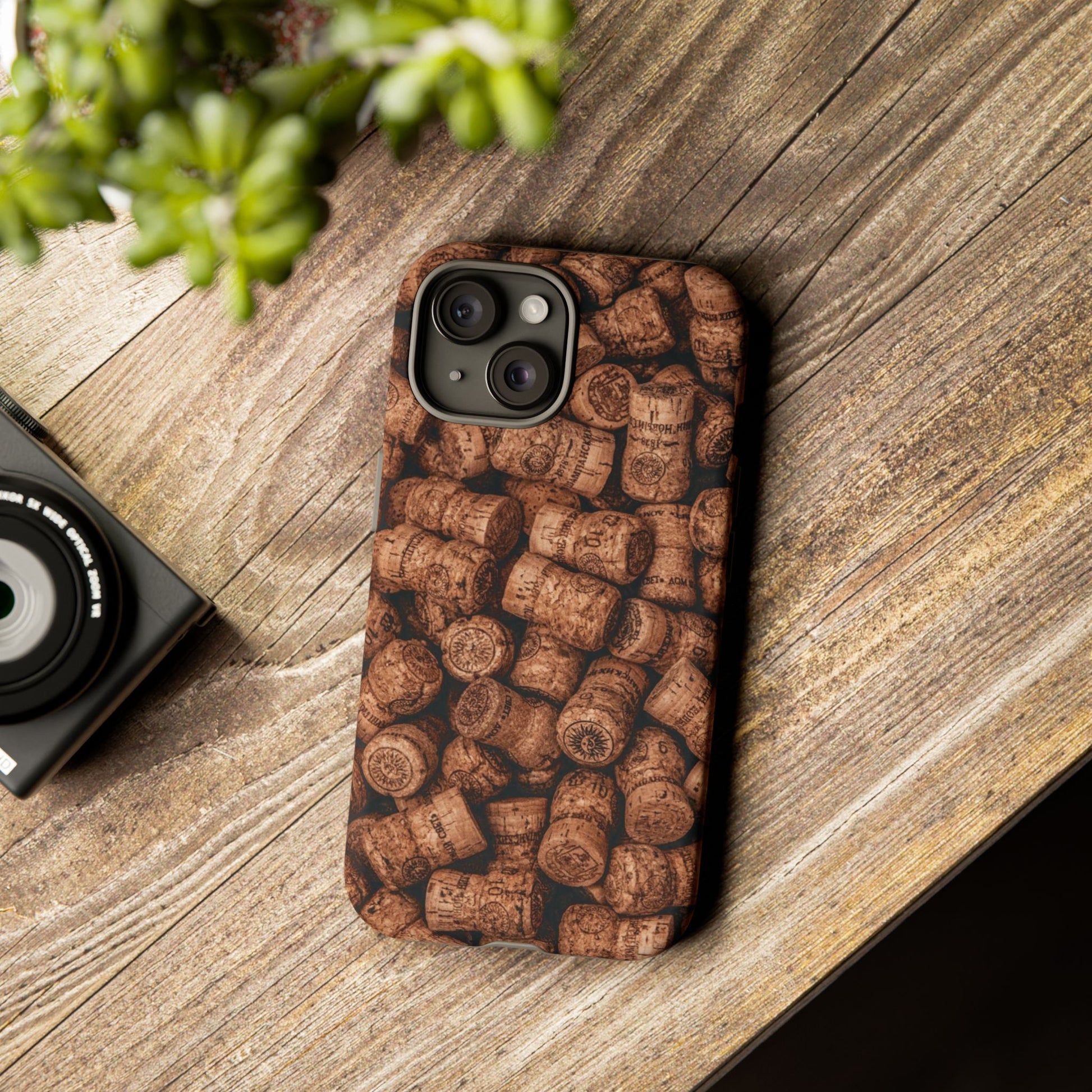 Cork Pattern Phone Case - Eco-Friendly, Vintage Style, Rustic Gifts for Wine Lovers, Housewarming, Birthday, Unique Gift - FORMO