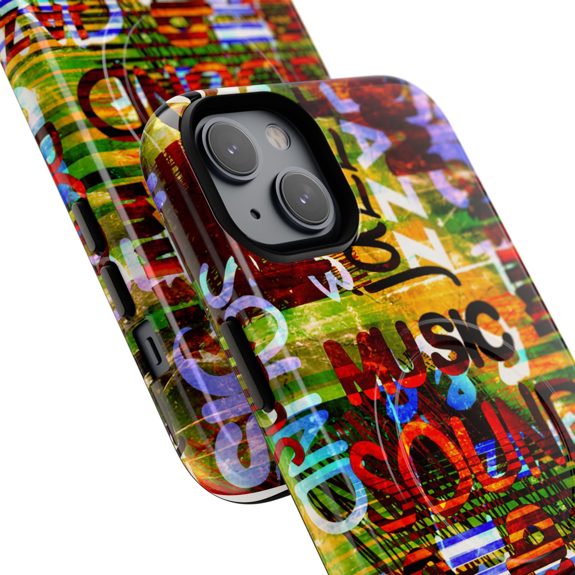 Colorful Music-Themed Phone Case (iPhone & Samsung Compatible) - FORMO