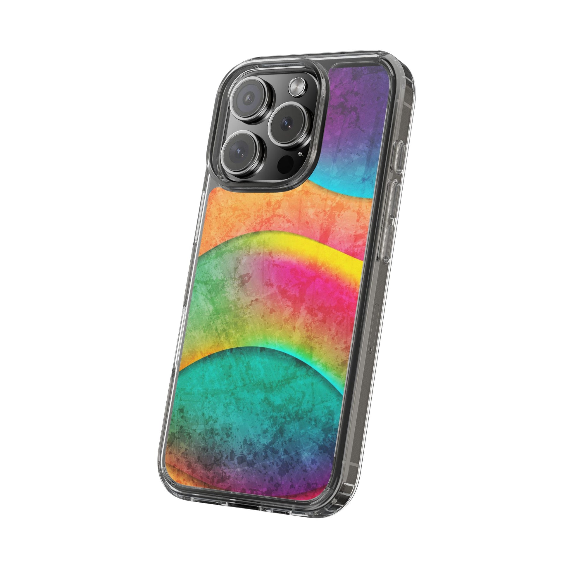 Rainbow Pattern Clear Phone Case (iPhone & Samsung Compatible) - FORMO
