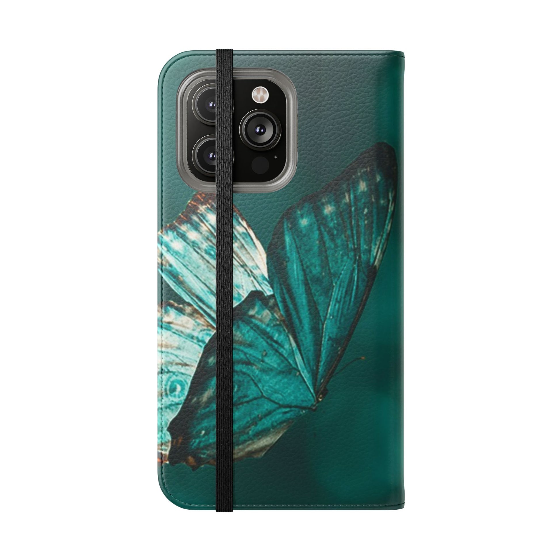 Butterfly Flip Case - Elegant Phone Wallet Cover, Nature Lovers, Gift for Her, Sustainable Fashion, Personalized Mobile Accessory - FORMO