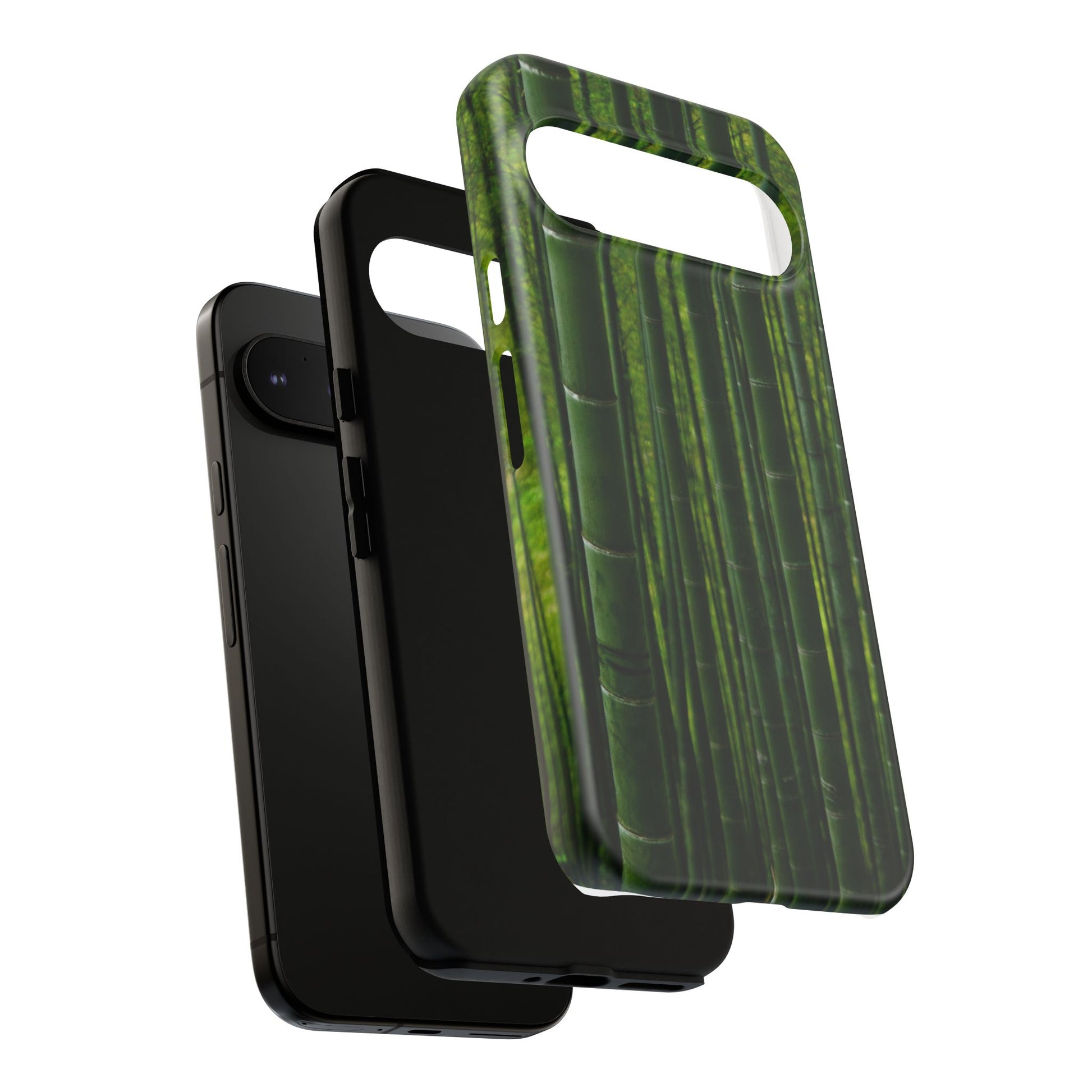 Bamboo Phone Case - Tough Cases, Nature Lover Gift, Eco-Friendly Phone Accessory, Greenery Design, Unique Smartphone Cover - FORMO