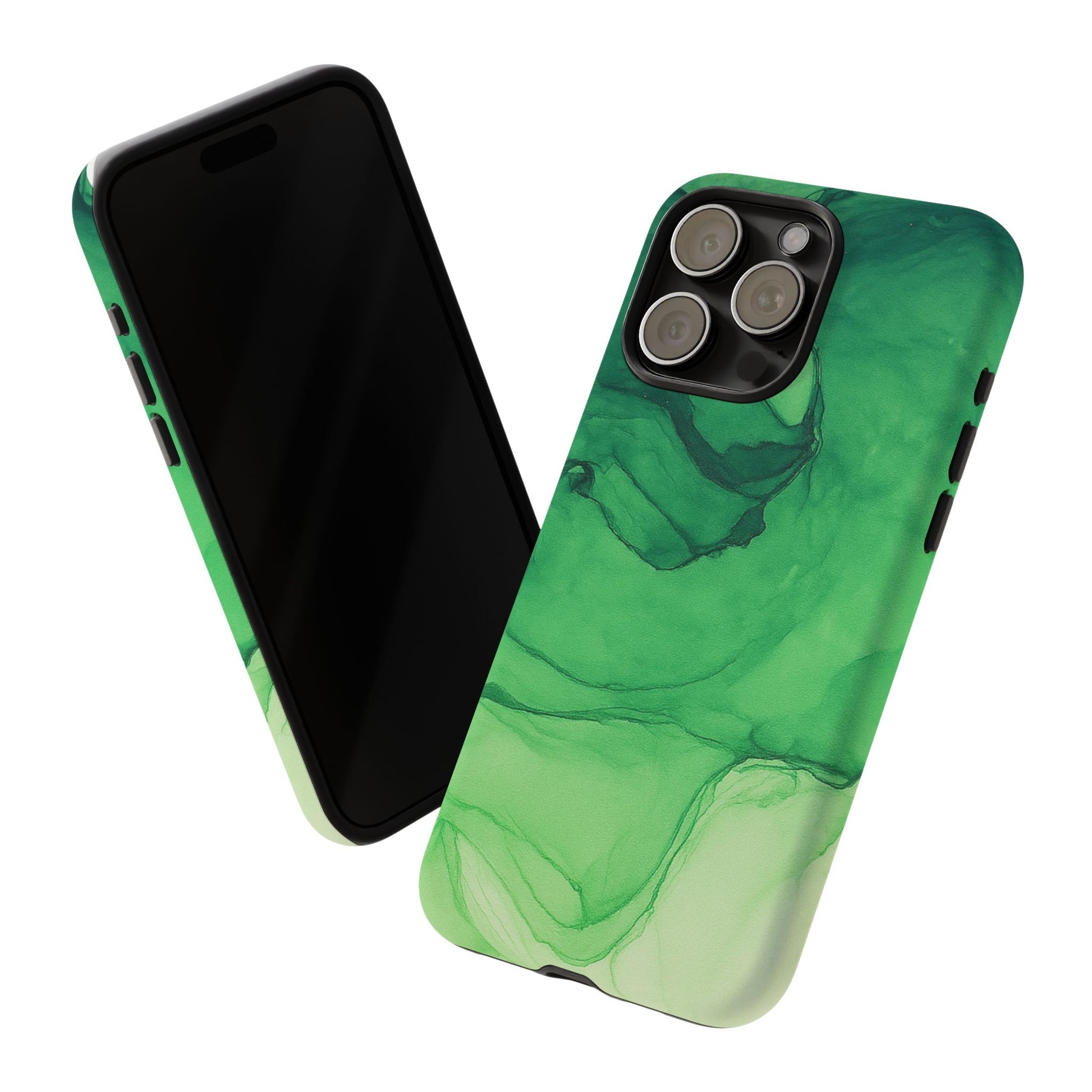 Stylish Phone Case for Nature Lovers, Tough Cases, Green Marble Design, Organic Aesthetic, Unique Gift, Eco-friendly Accessories