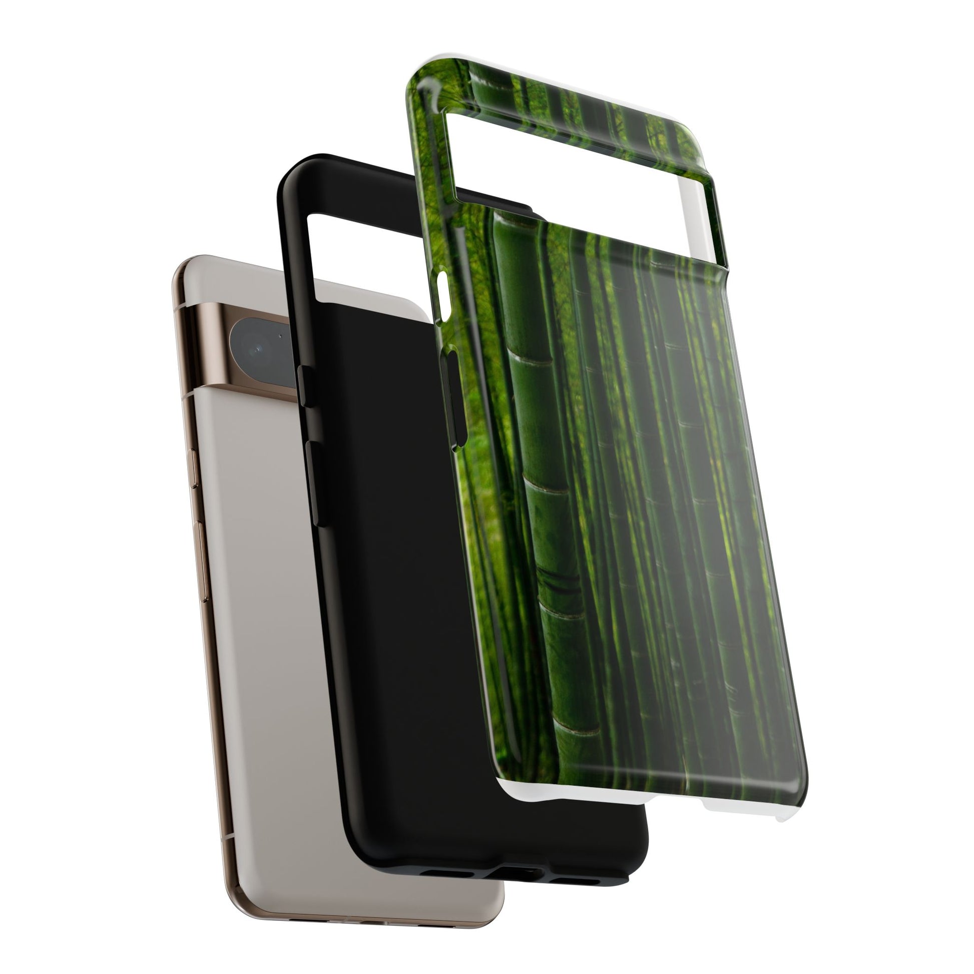 Bamboo Phone Case - Tough Cases, Nature Lover Gift, Eco-Friendly Phone Accessory, Greenery Design, Unique Smartphone Cover - FORMO