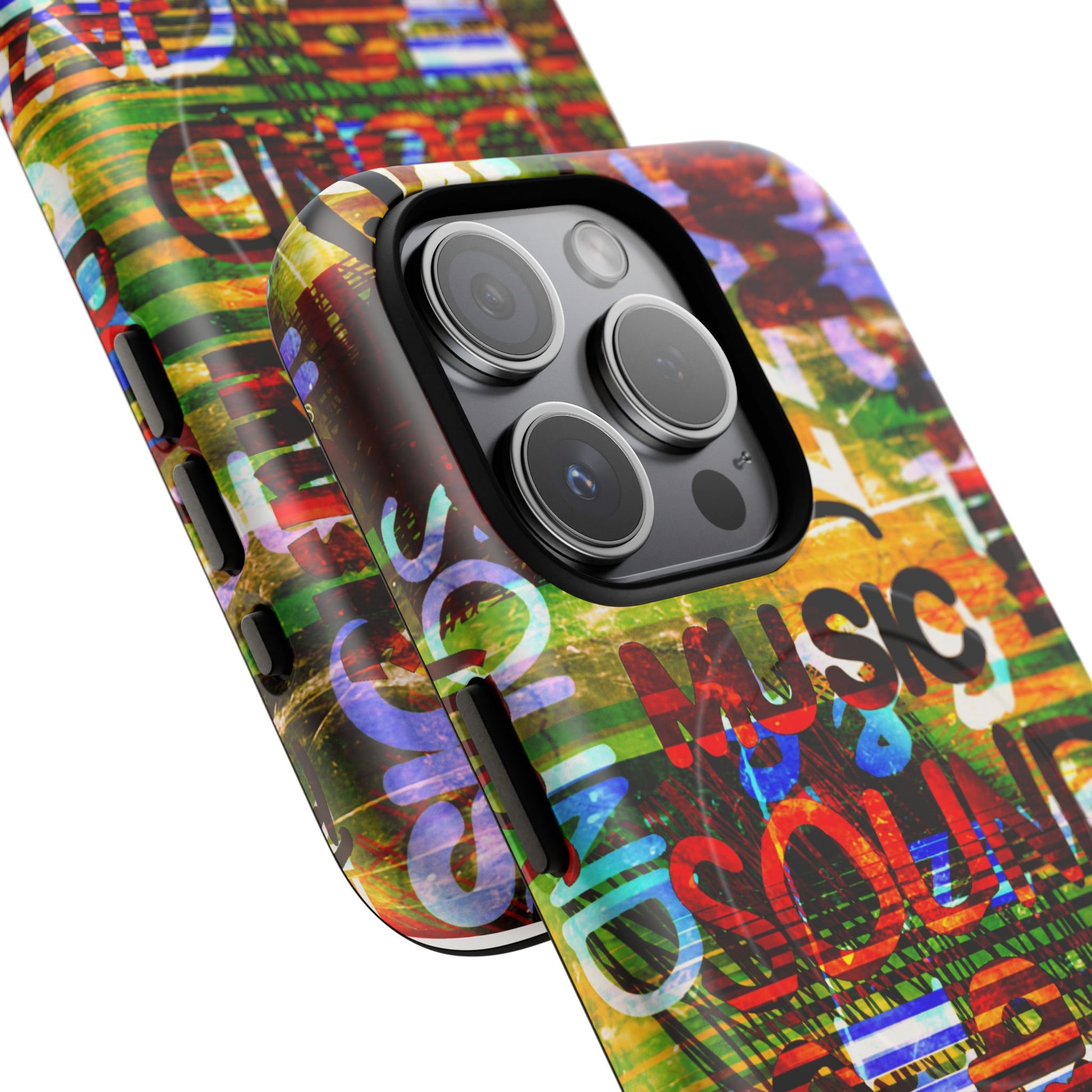 Colorful Music-Themed Phone Case (iPhone & Samsung Compatible) - FORMO