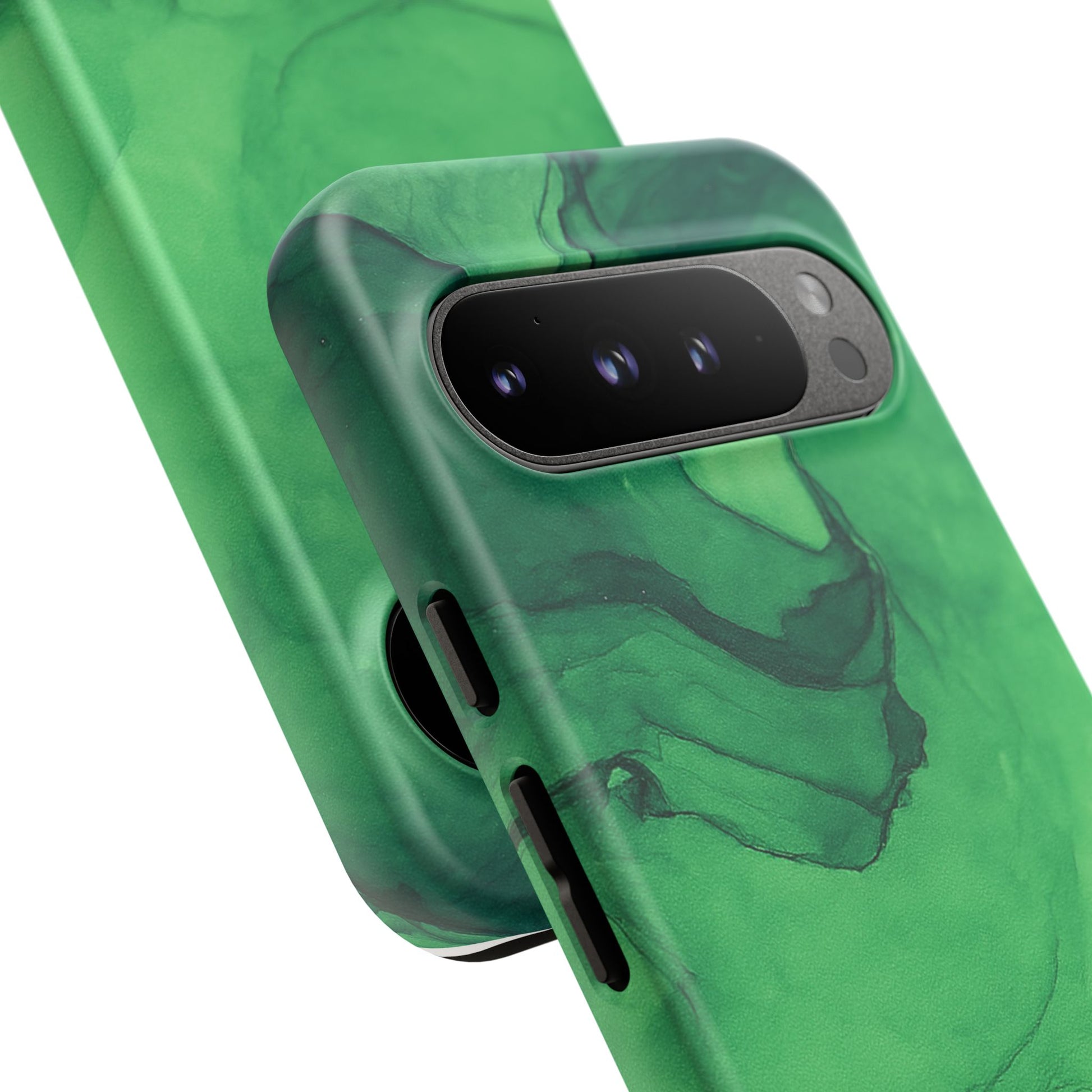 Stylish Phone Case for Nature Lovers, Tough Cases, Green Marble Design, Organic Aesthetic, Unique Gift, Eco-friendly Accessories