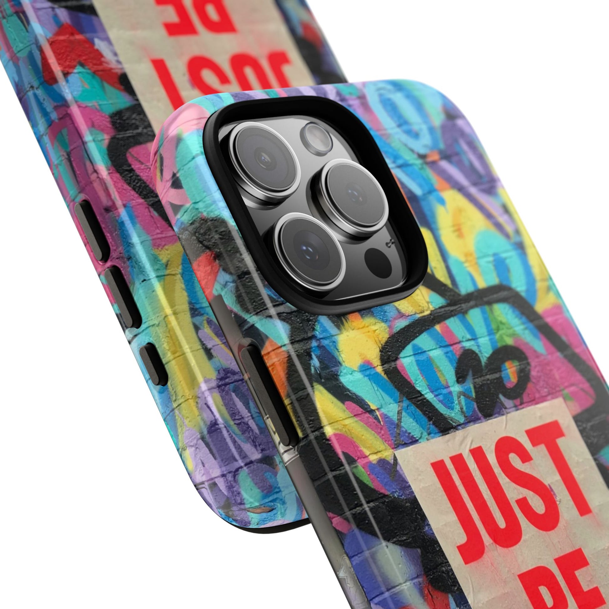 Colorful Phone Case - Just Be Nice Design, Motivational Gift, Phone Accessories, Unique Custom Case, Positive Vibe Tech Gear - FORMO