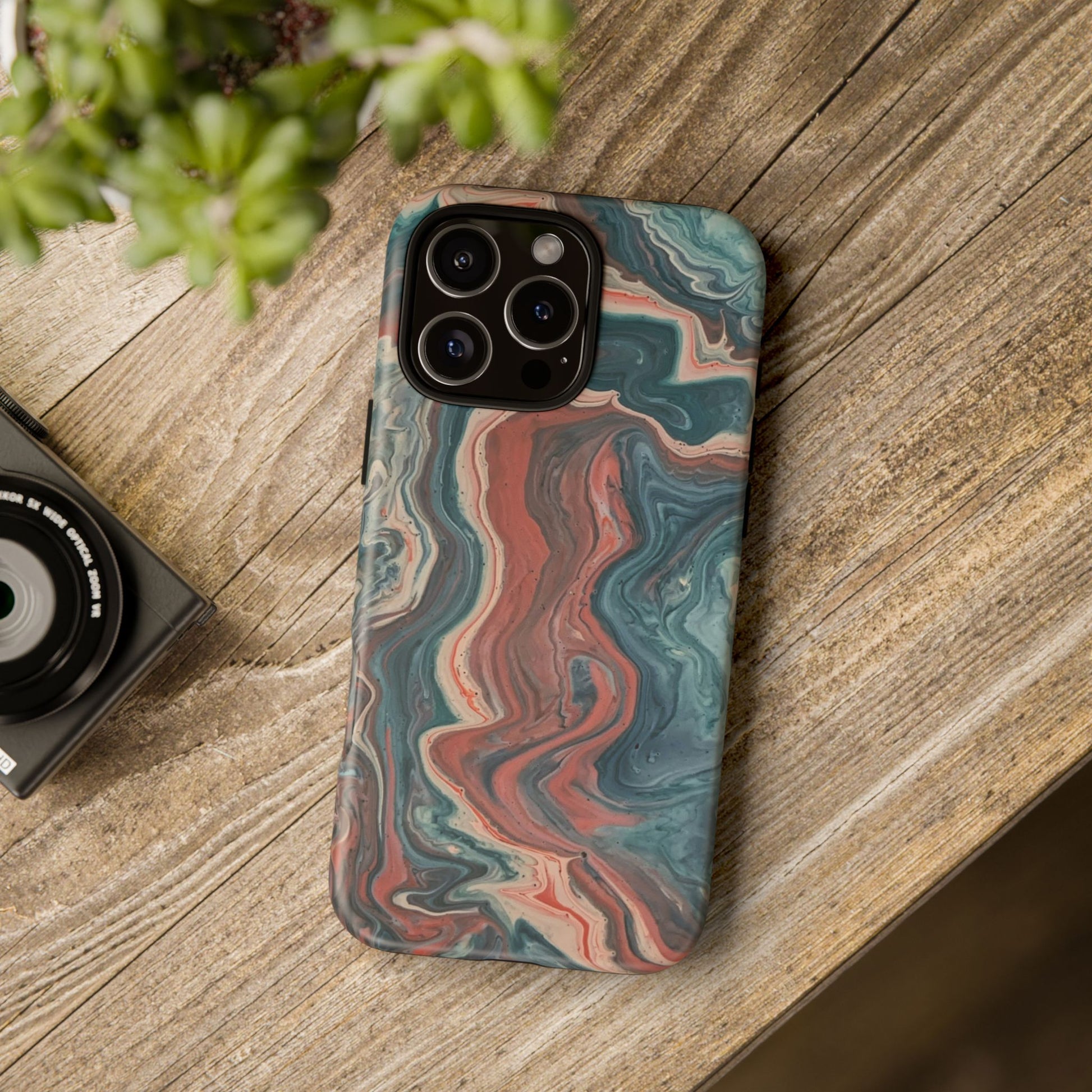 Artistic Phone Case, Tough Cases for Stylish Protection, Marble Design, Trendy Gift for Phone Lovers, Unique Cell Phone Accessory - FORMO