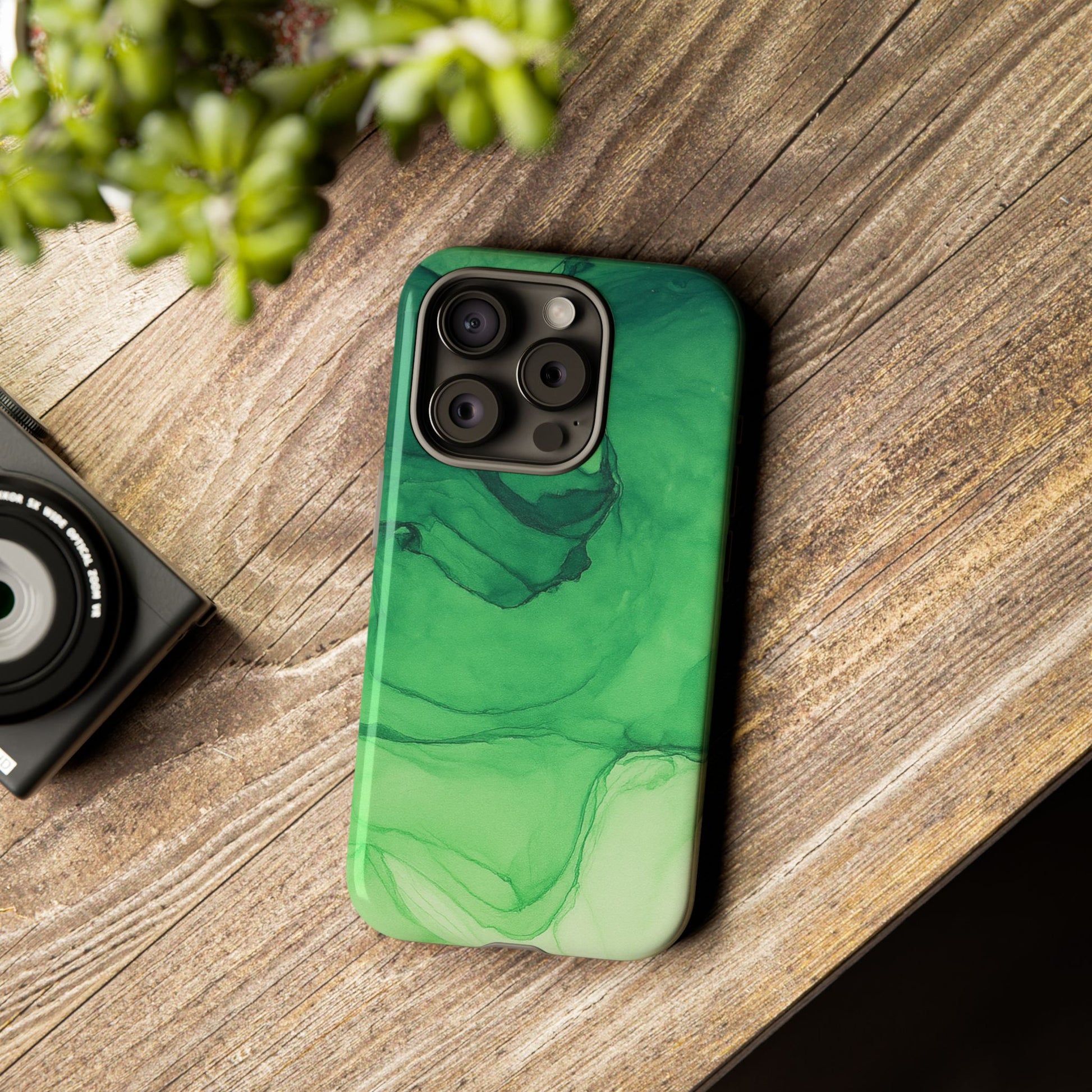 Stylish Phone Case for Nature Lovers, Tough Cases, Green Marble Design, Organic Aesthetic, Unique Gift, Eco-friendly Accessories