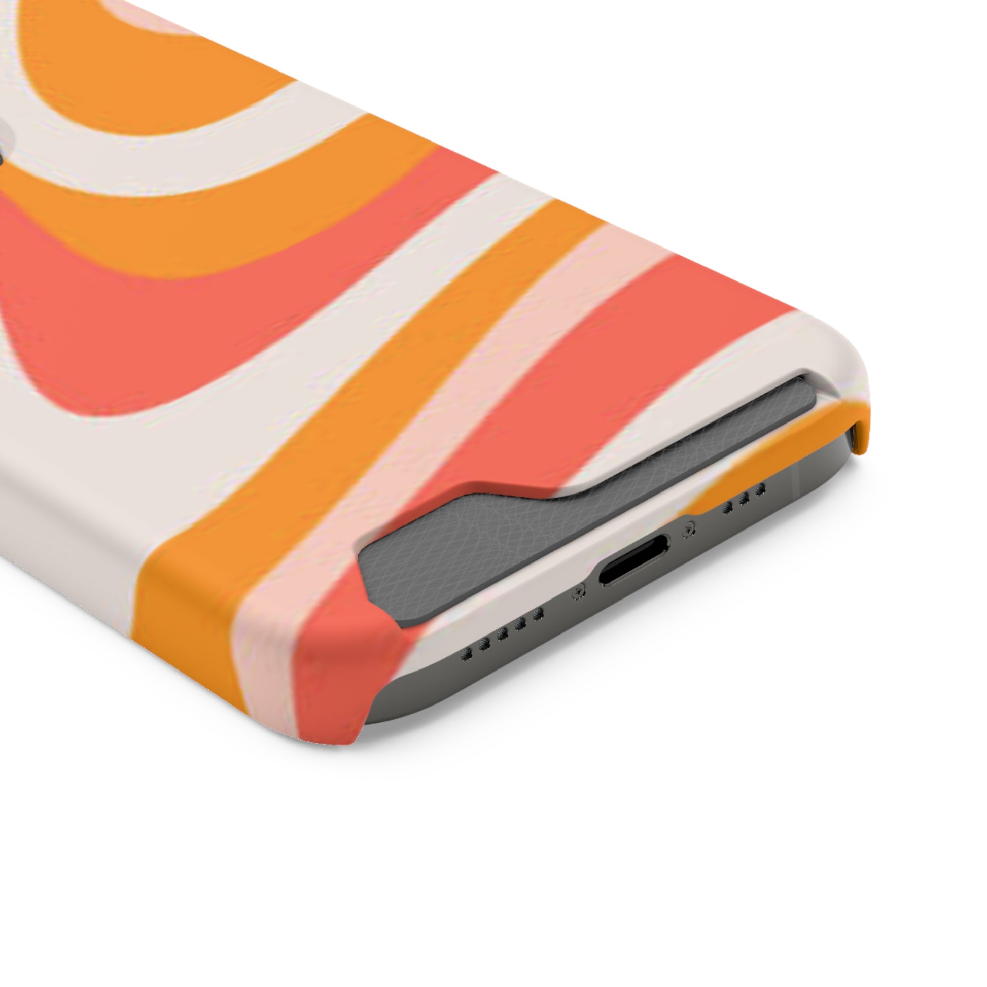 Trendy Phone Case with Card Holder, Boho Phone Accessory, Stylish Mobile Cover, Functional Gift for Friends, Perfect for Everyday Use - FORMO