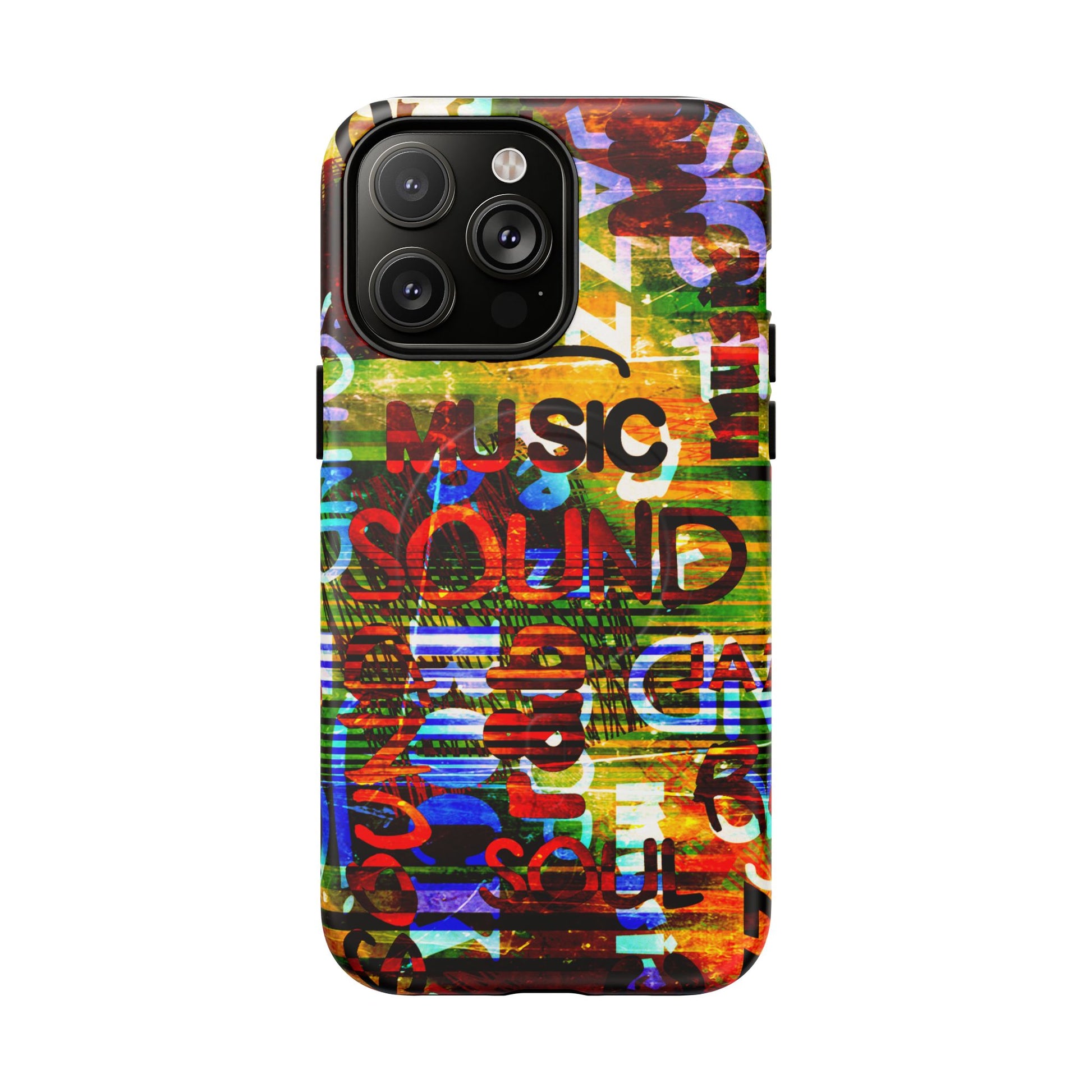 Colorful Music-Themed Phone Case (iPhone & Samsung Compatible) - FORMO