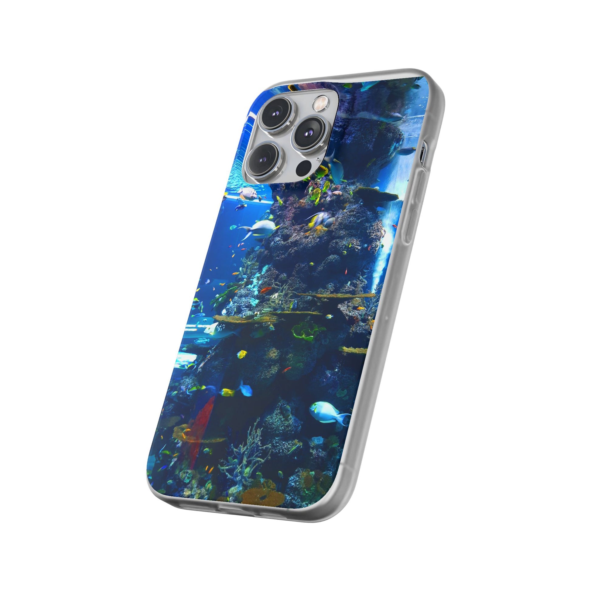Underwater Paradise Phone Case, Flexible Mobile Cover, Ocean Lover Gift, Marine Life, Beach Decor, Sea Life Accessories - FORMO
