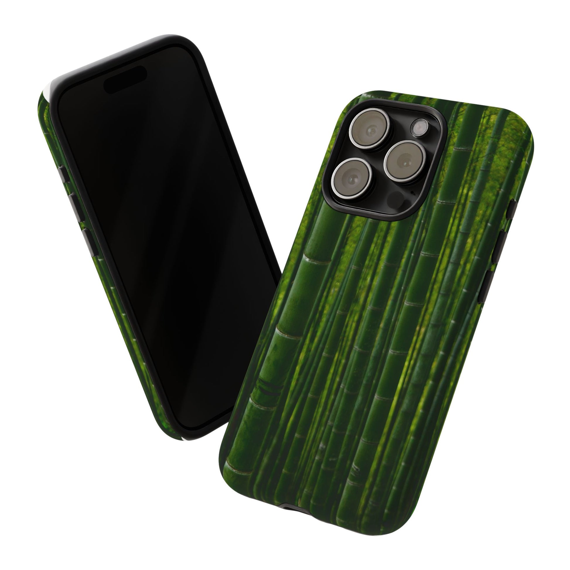 Bamboo Phone Case - Tough Cases, Nature Lover Gift, Eco-Friendly Phone Accessory, Greenery Design, Unique Smartphone Cover - FORMO