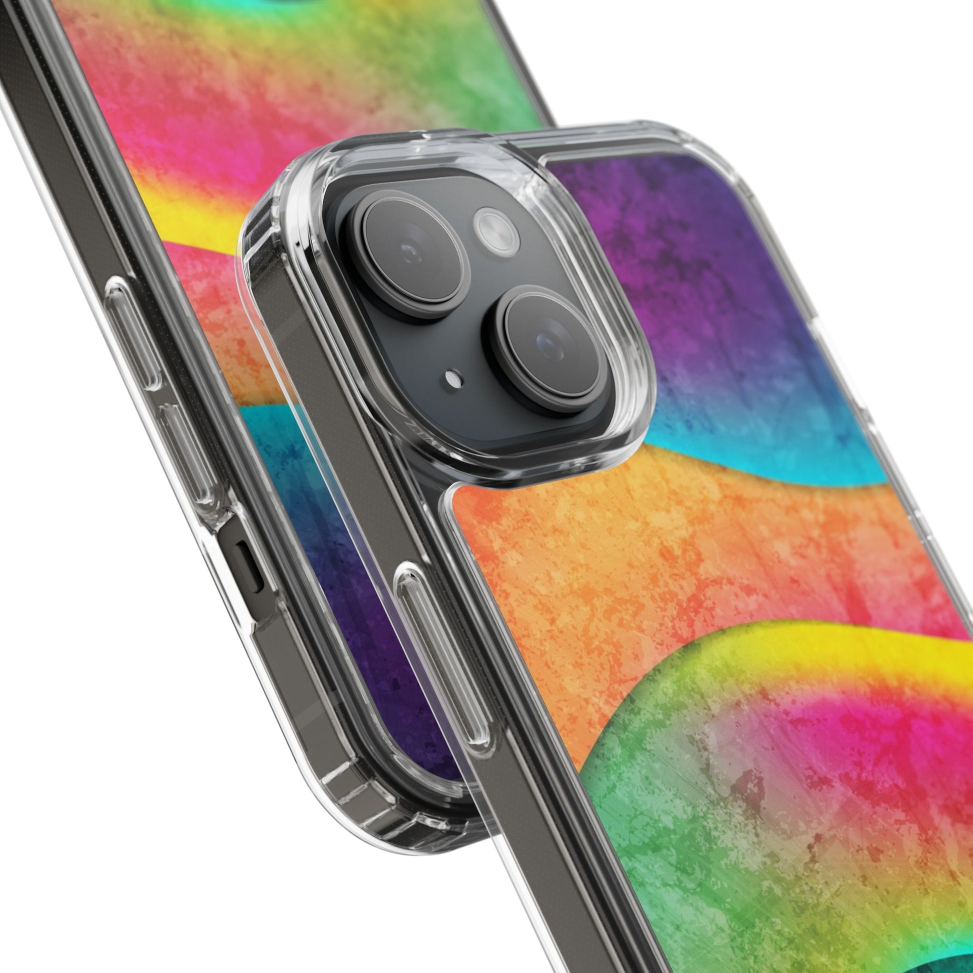 Rainbow Pattern Clear Phone Case (iPhone & Samsung Compatible) - FORMO