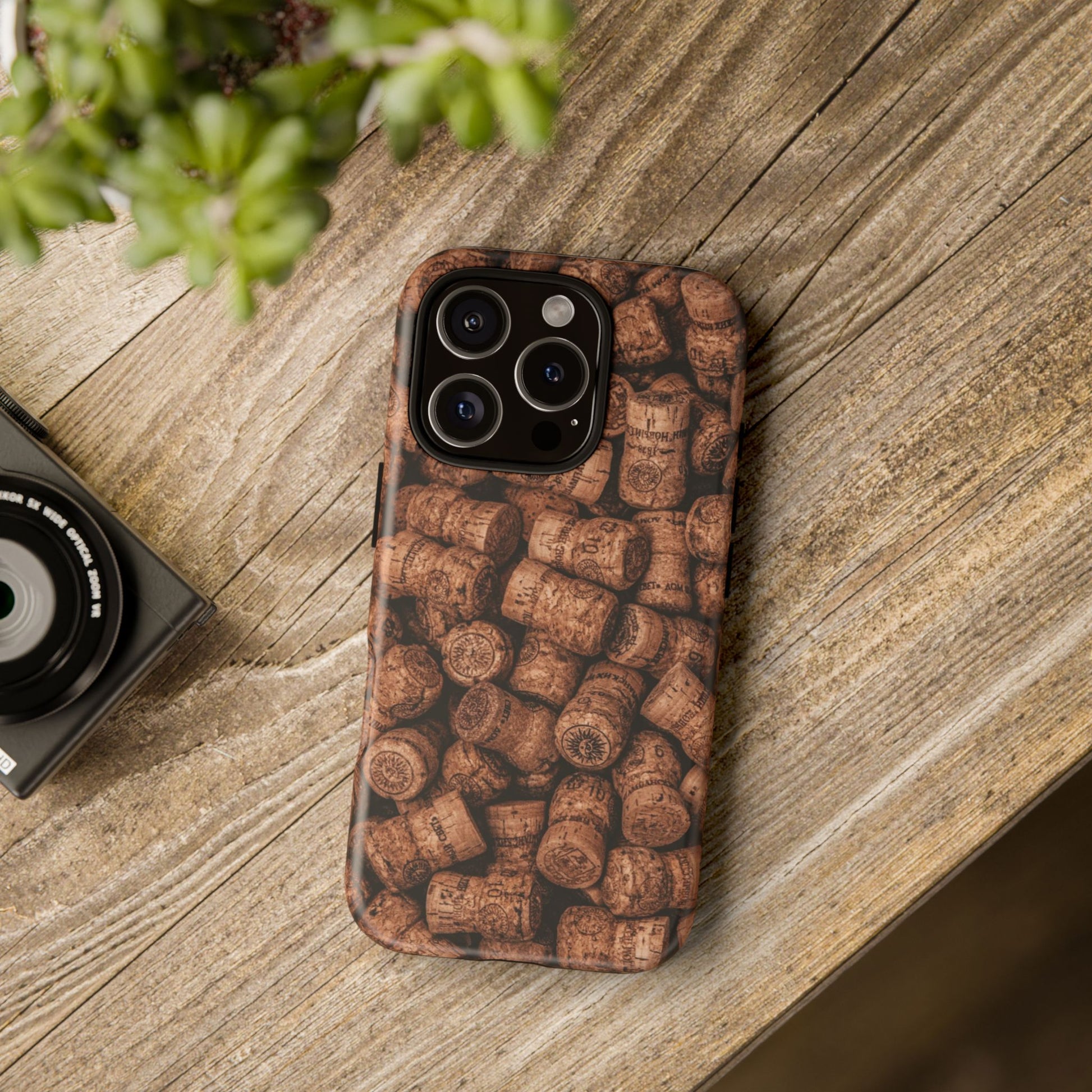 Cork Pattern Phone Case - Eco-Friendly, Vintage Style, Rustic Gifts for Wine Lovers, Housewarming, Birthday, Unique Gift - FORMO