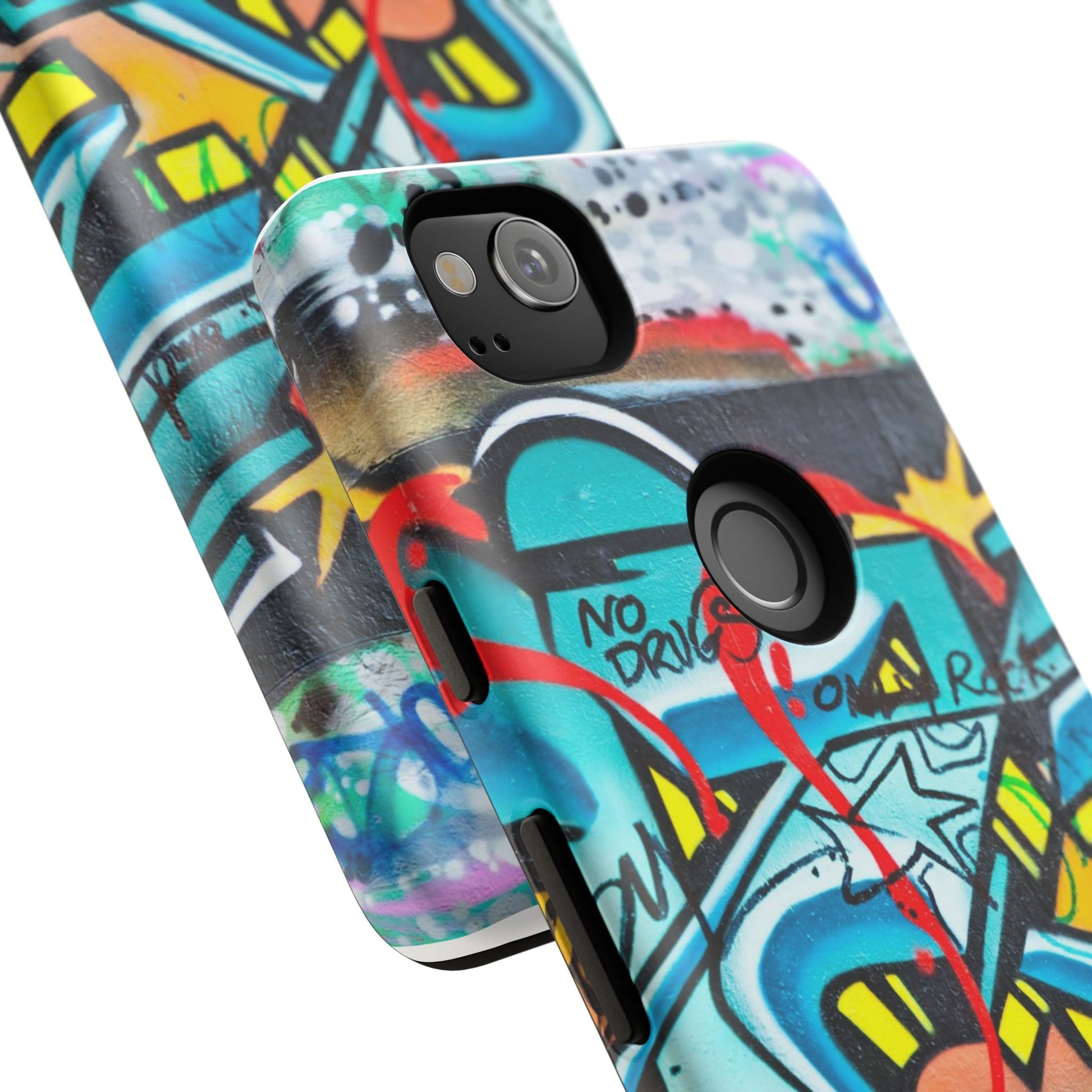 Edgy Phone Case with Graffiti Design, Tough Phone Case for Artists, Urban Style Phone Accessory, Graffiti Art Case, Unique Gift for Teens - FORMO