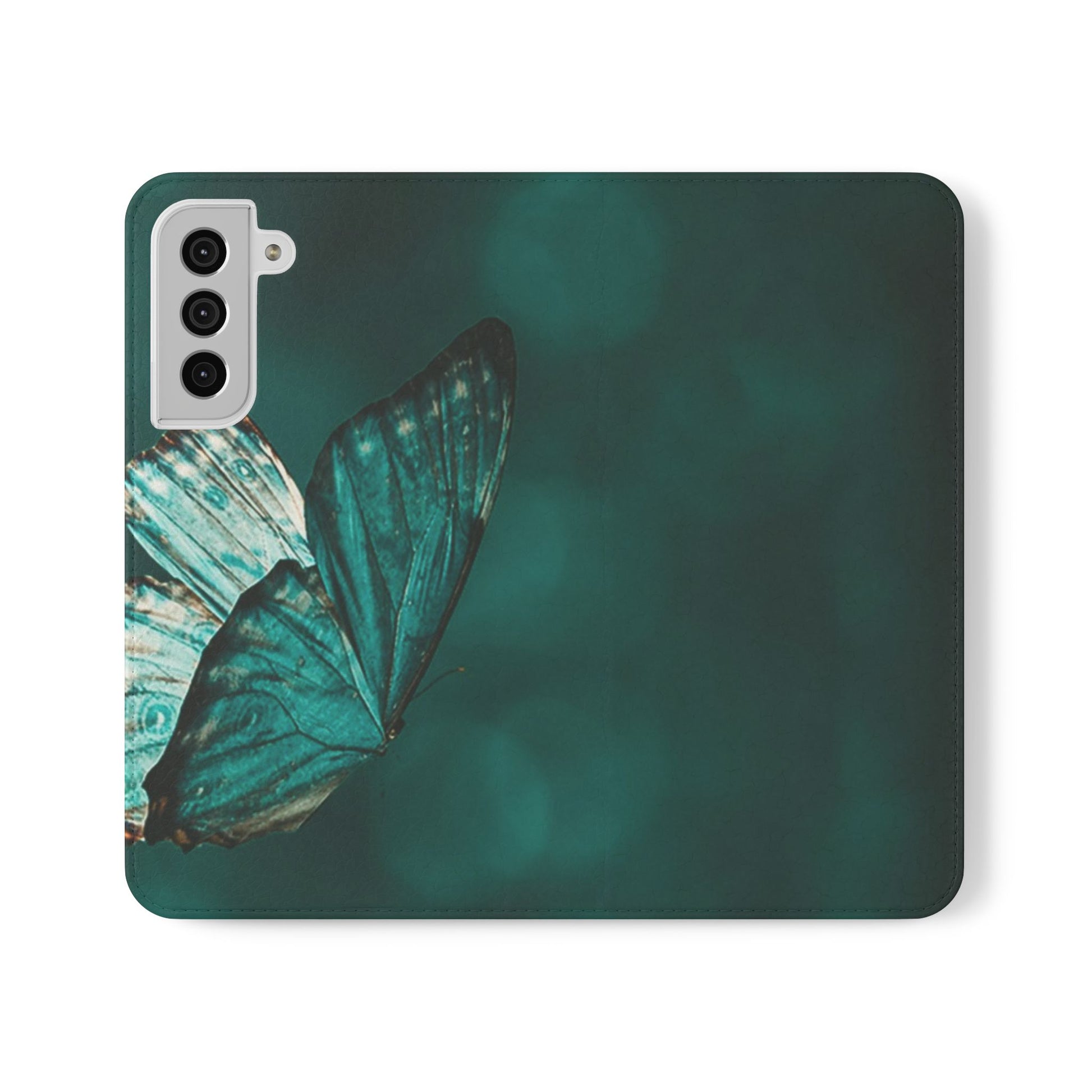 Butterfly Flip Case - Elegant Phone Wallet Cover, Nature Lovers, Gift for Her, Sustainable Fashion, Personalized Mobile Accessory - FORMO