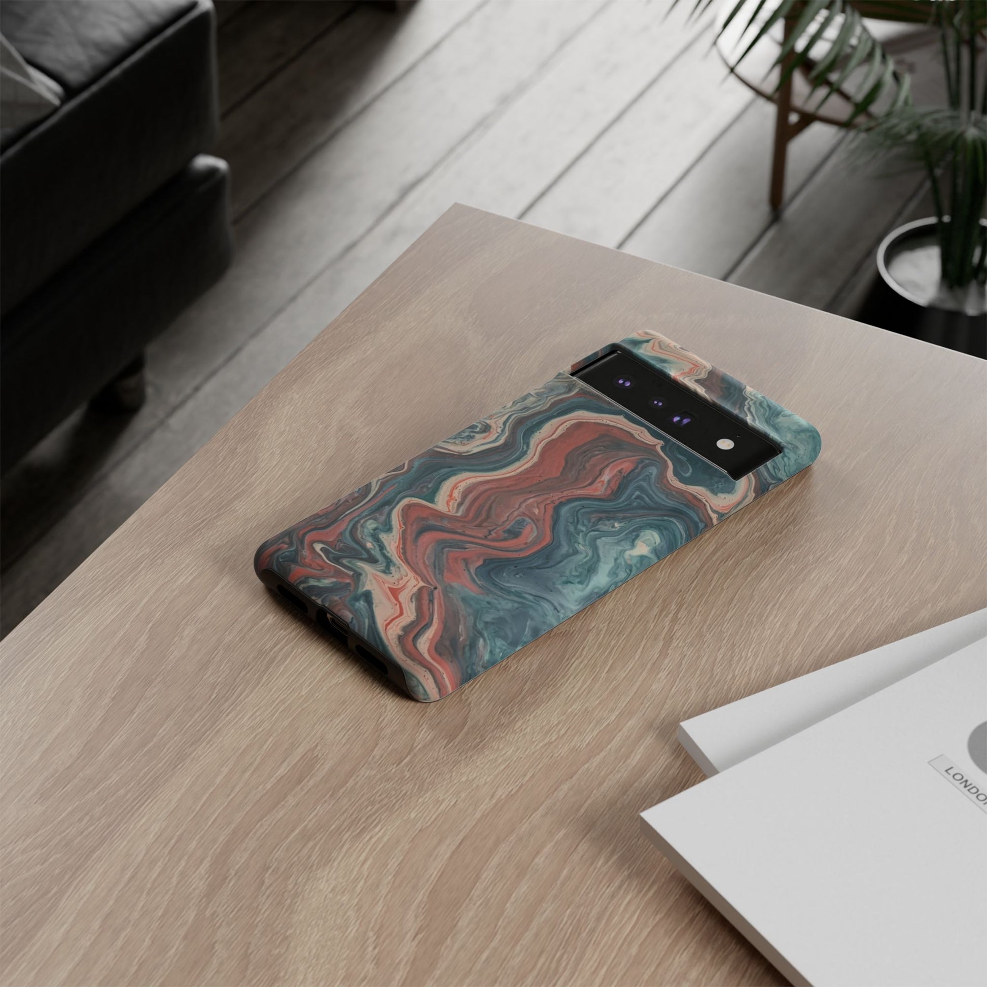 Artistic Phone Case, Tough Cases for Stylish Protection, Marble Design, Trendy Gift for Phone Lovers, Unique Cell Phone Accessory - FORMO
