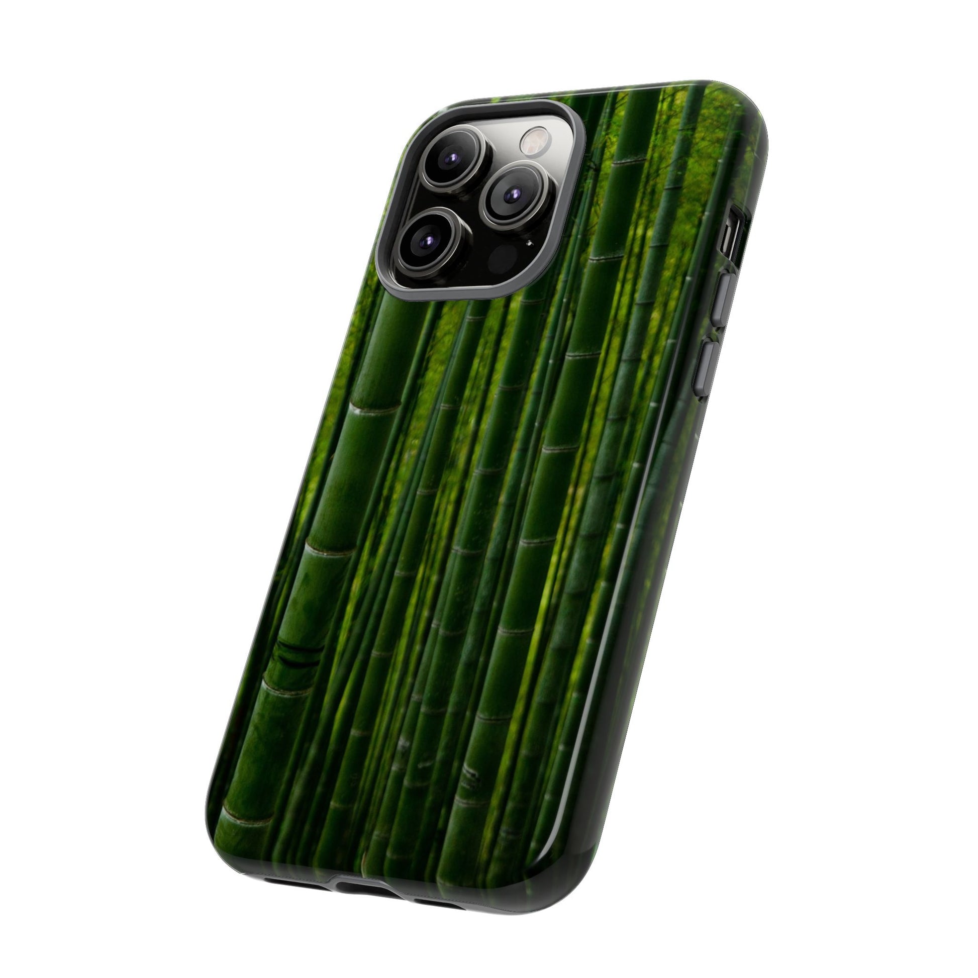 Bamboo Phone Case - Tough Cases, Nature Lover Gift, Eco-Friendly Phone Accessory, Greenery Design, Unique Smartphone Cover - FORMO