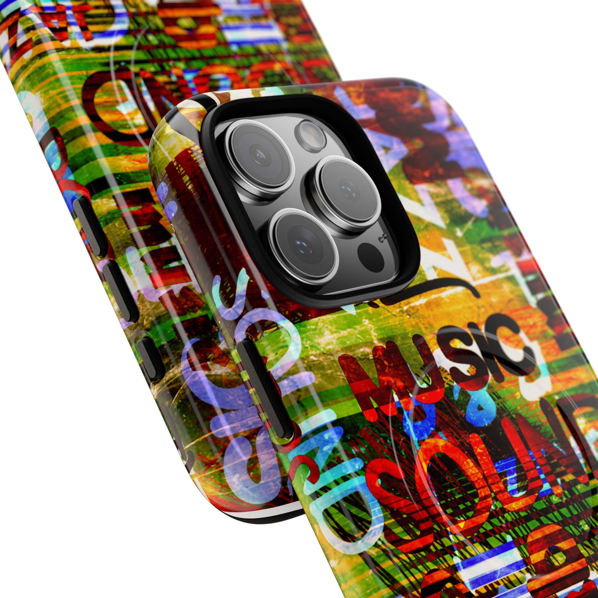 Colorful Music-Themed Phone Case (iPhone & Samsung Compatible) - FORMO