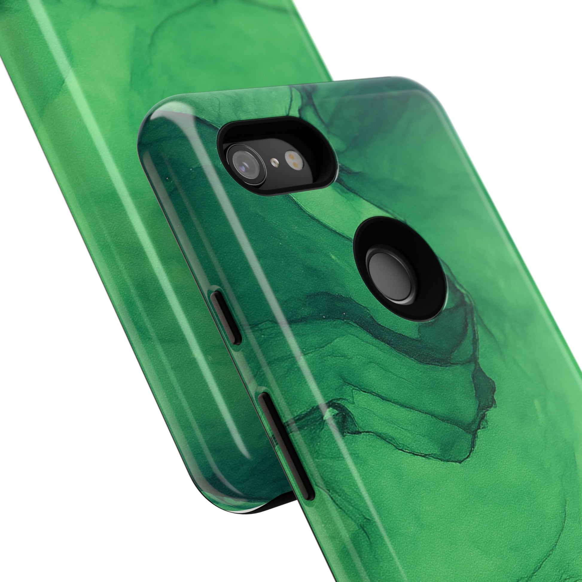 Stylish Phone Case for Nature Lovers, Tough Cases, Green Marble Design, Organic Aesthetic, Unique Gift, Eco-friendly Accessories