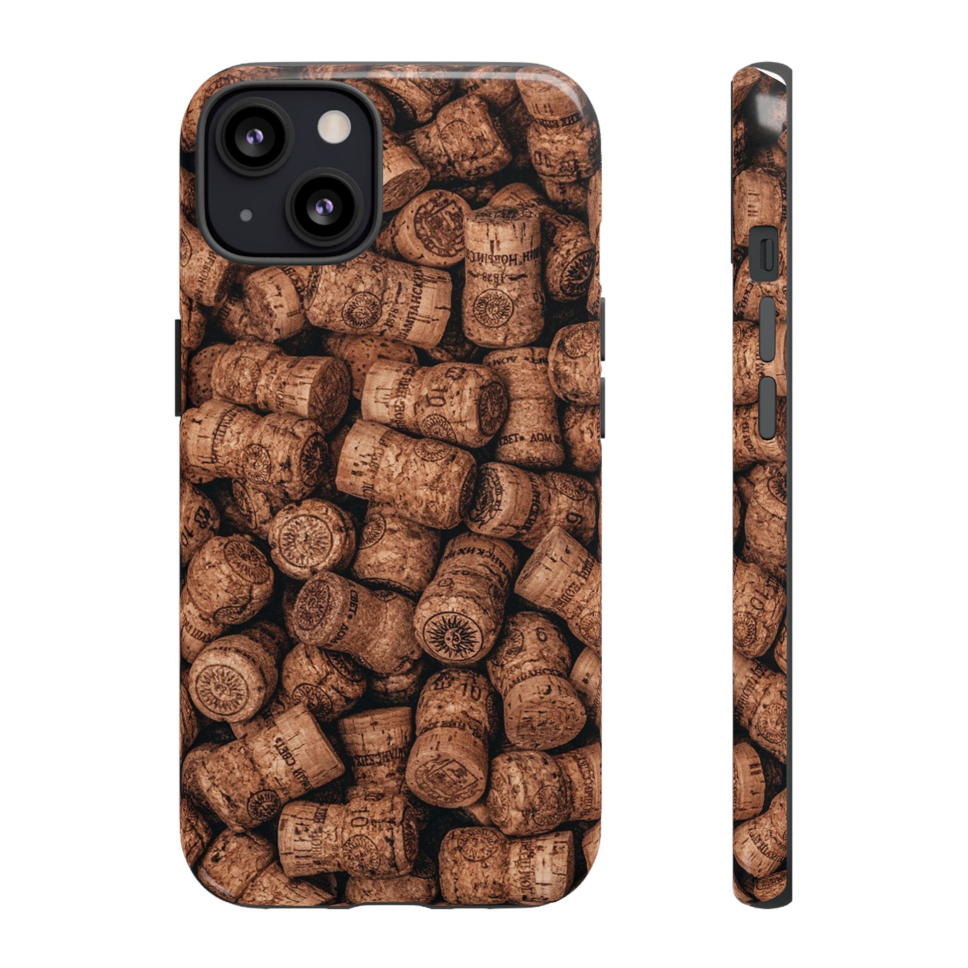 Cork Pattern Phone Case - Eco-Friendly, Vintage Style, Rustic Gifts for Wine Lovers, Housewarming, Birthday, Unique Gift - FORMO