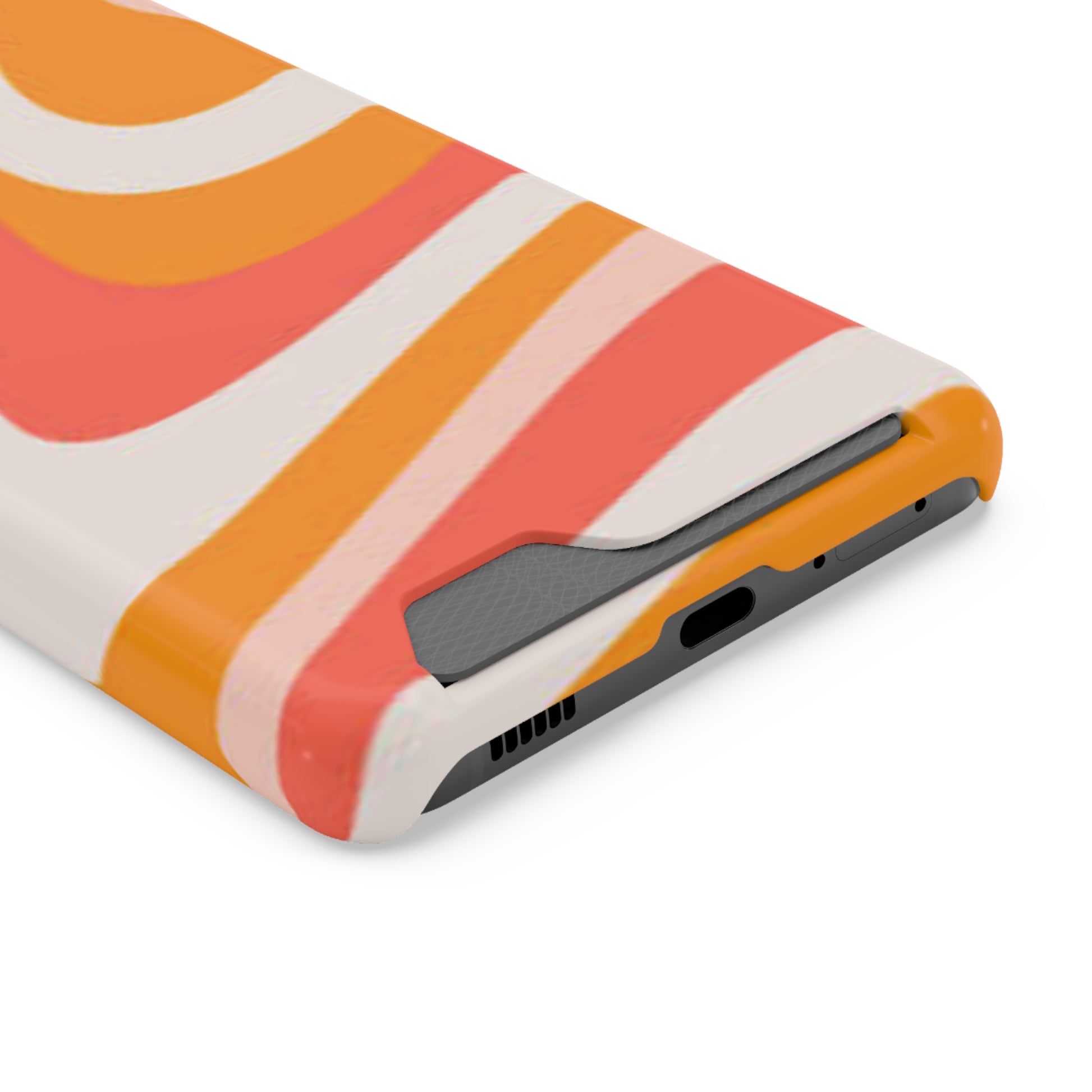 Trendy Phone Case with Card Holder, Boho Phone Accessory, Stylish Mobile Cover, Functional Gift for Friends, Perfect for Everyday Use - FORMO