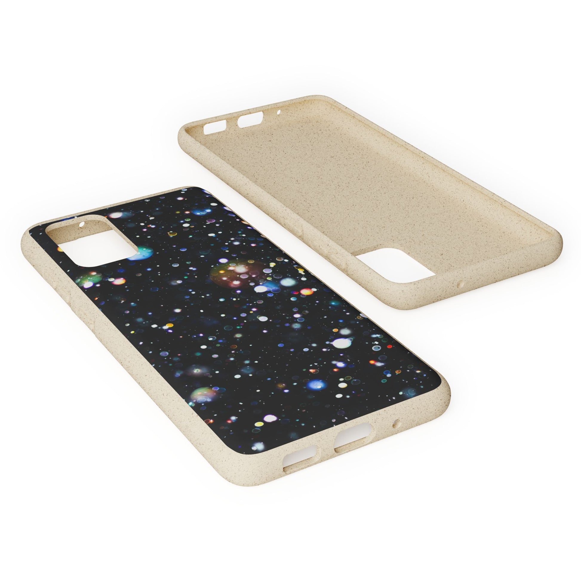 Eco-Friendly Phone Cases, Galaxy Print Biodegradable Cases, Sustainable Phone Accessories, Green Gifts for Her, Space Lover Gift - FORMO
