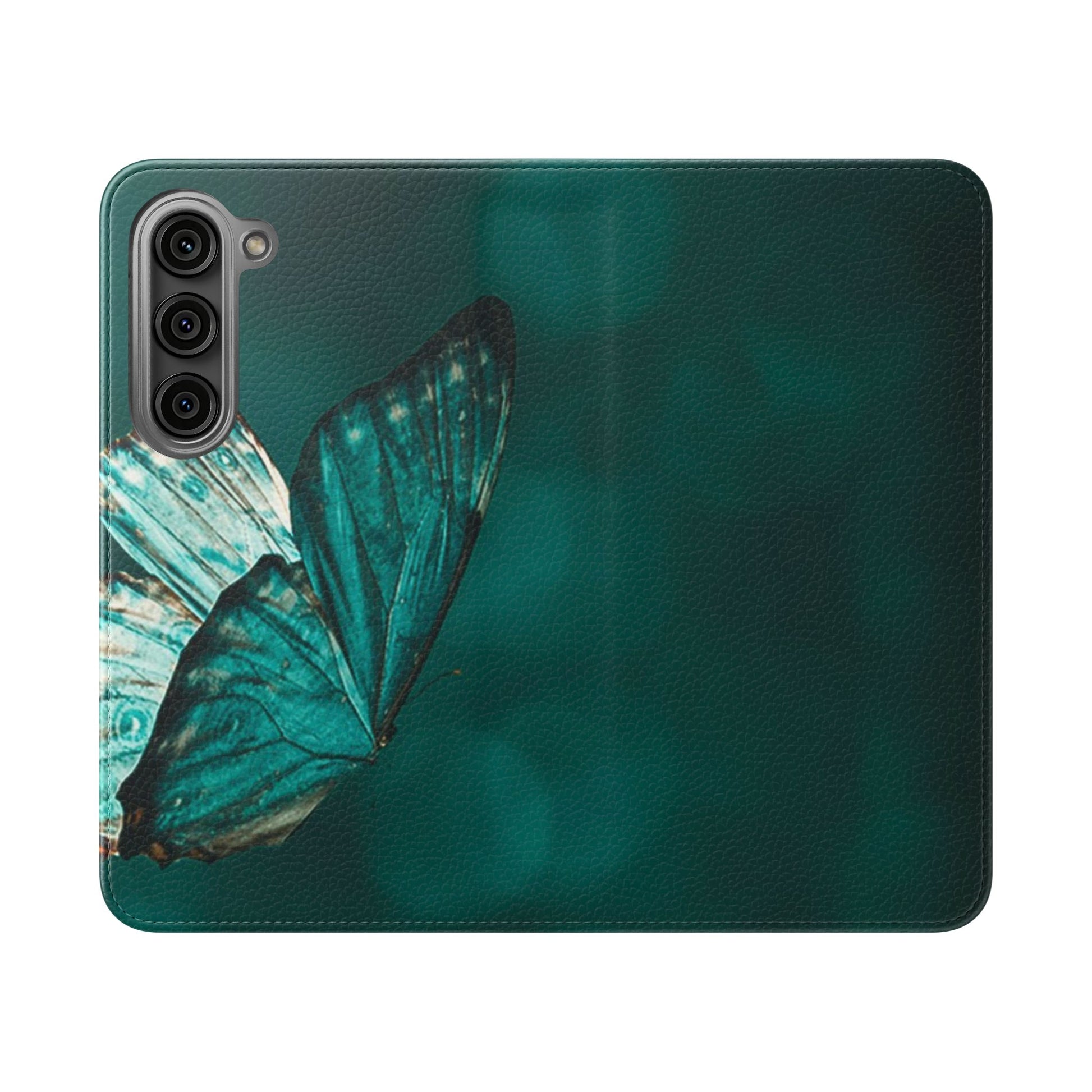 Butterfly Flip Case - Elegant Phone Wallet Cover, Nature Lovers, Gift for Her, Sustainable Fashion, Personalized Mobile Accessory - FORMO