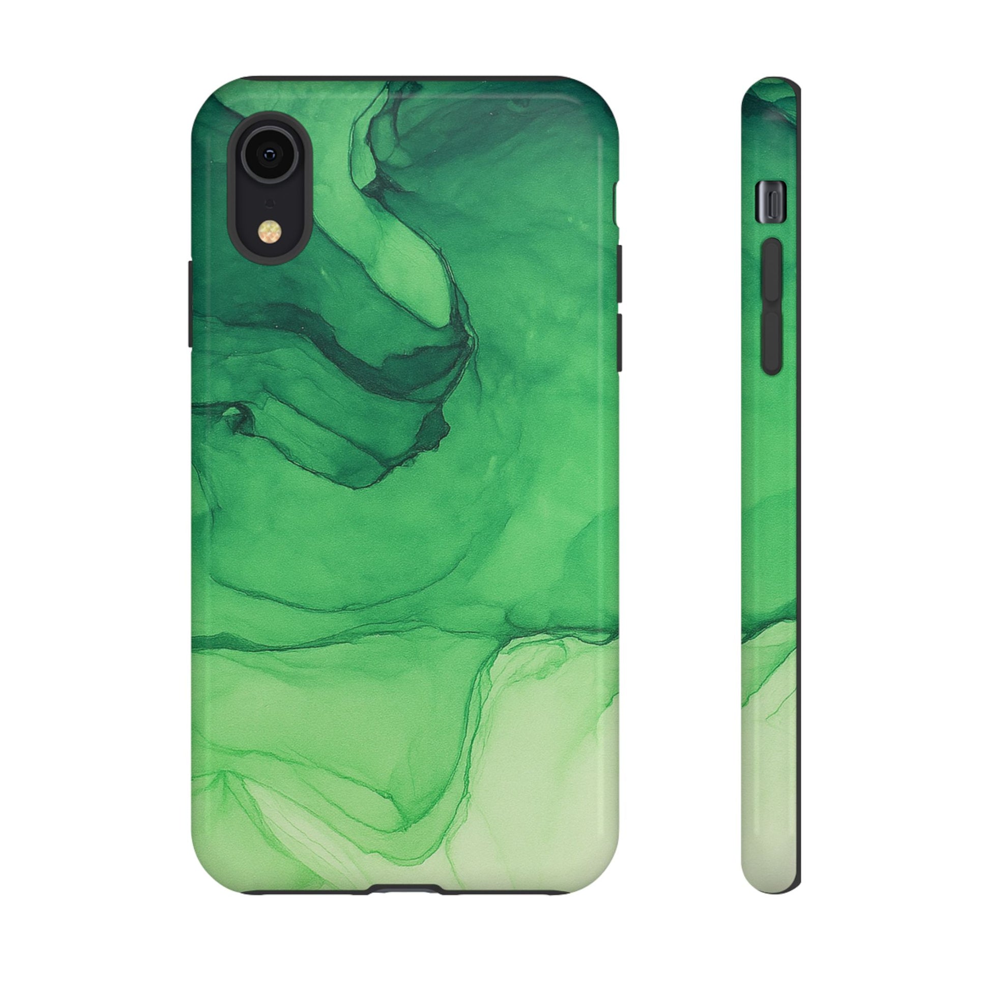 Stylish Phone Case for Nature Lovers, Tough Cases, Green Marble Design, Organic Aesthetic, Unique Gift, Eco-friendly Accessories