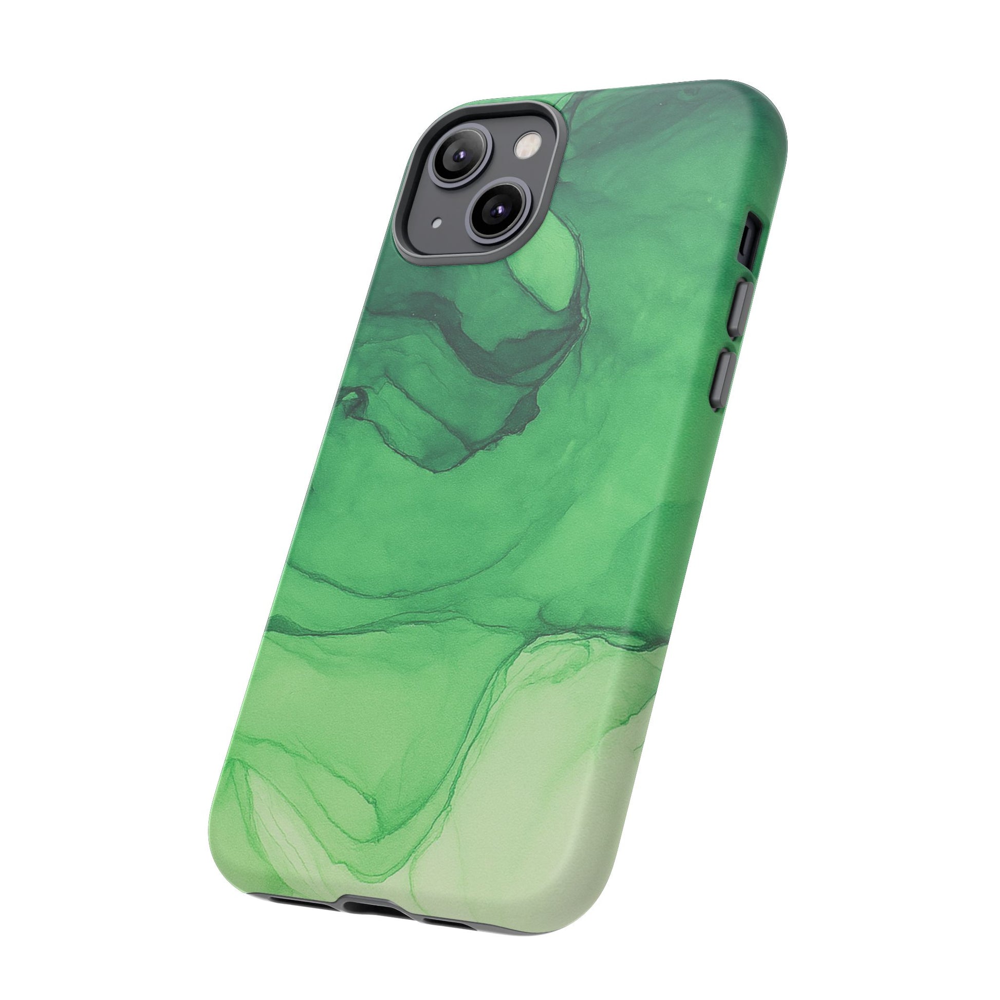 Stylish Phone Case for Nature Lovers, Tough Cases, Green Marble Design, Organic Aesthetic, Unique Gift, Eco-friendly Accessories