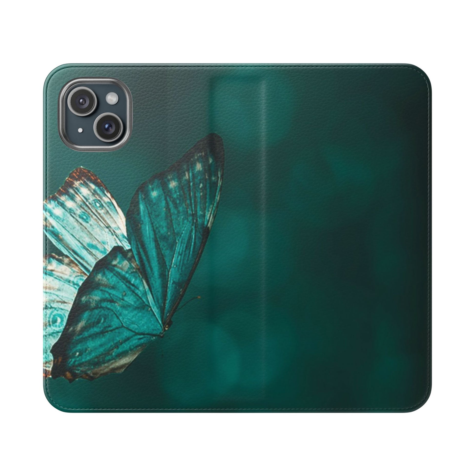 Butterfly Flip Case - Elegant Phone Wallet Cover, Nature Lovers, Gift for Her, Sustainable Fashion, Personalized Mobile Accessory - FORMO