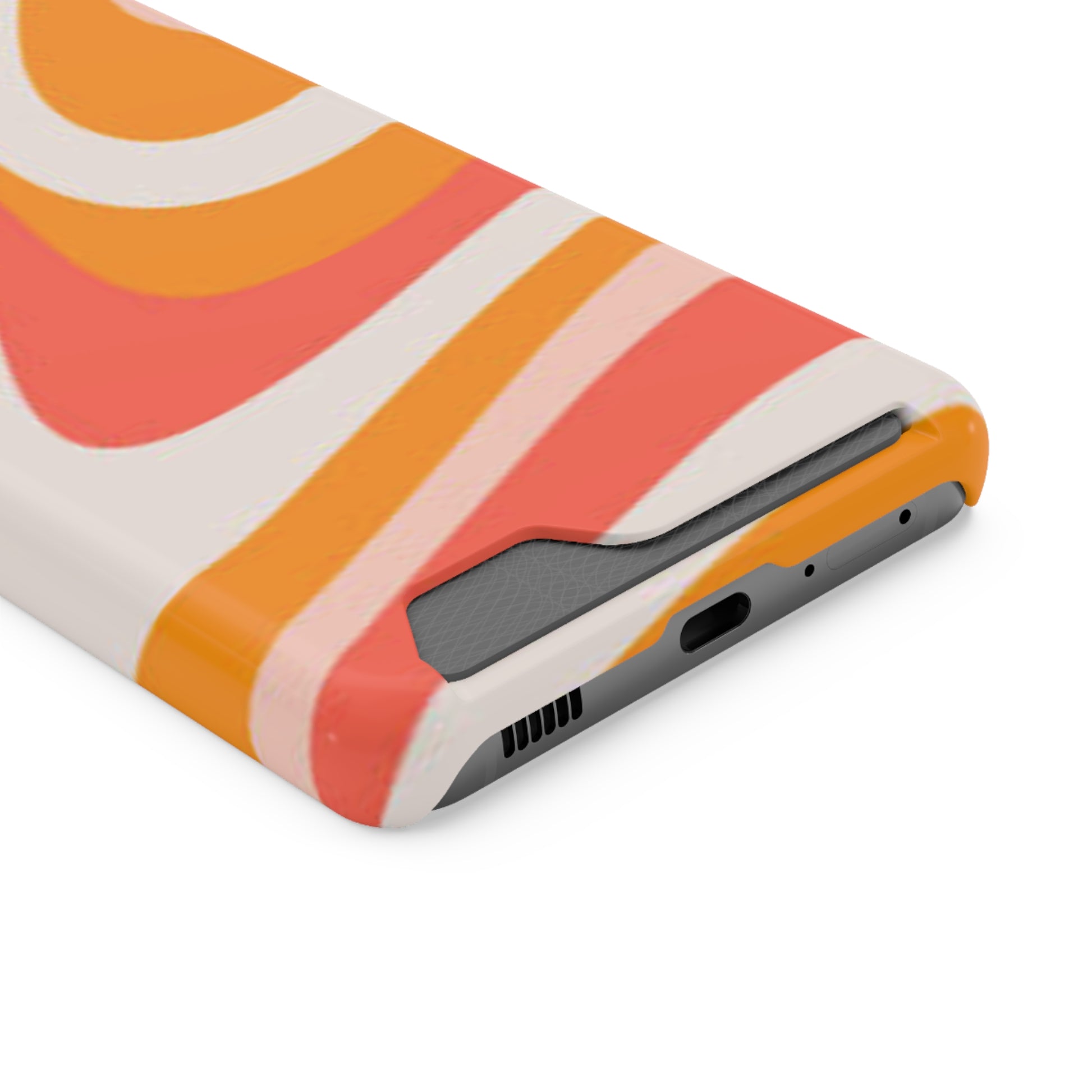 Trendy Phone Case with Card Holder, Boho Phone Accessory, Stylish Mobile Cover, Functional Gift for Friends, Perfect for Everyday Use - FORMO