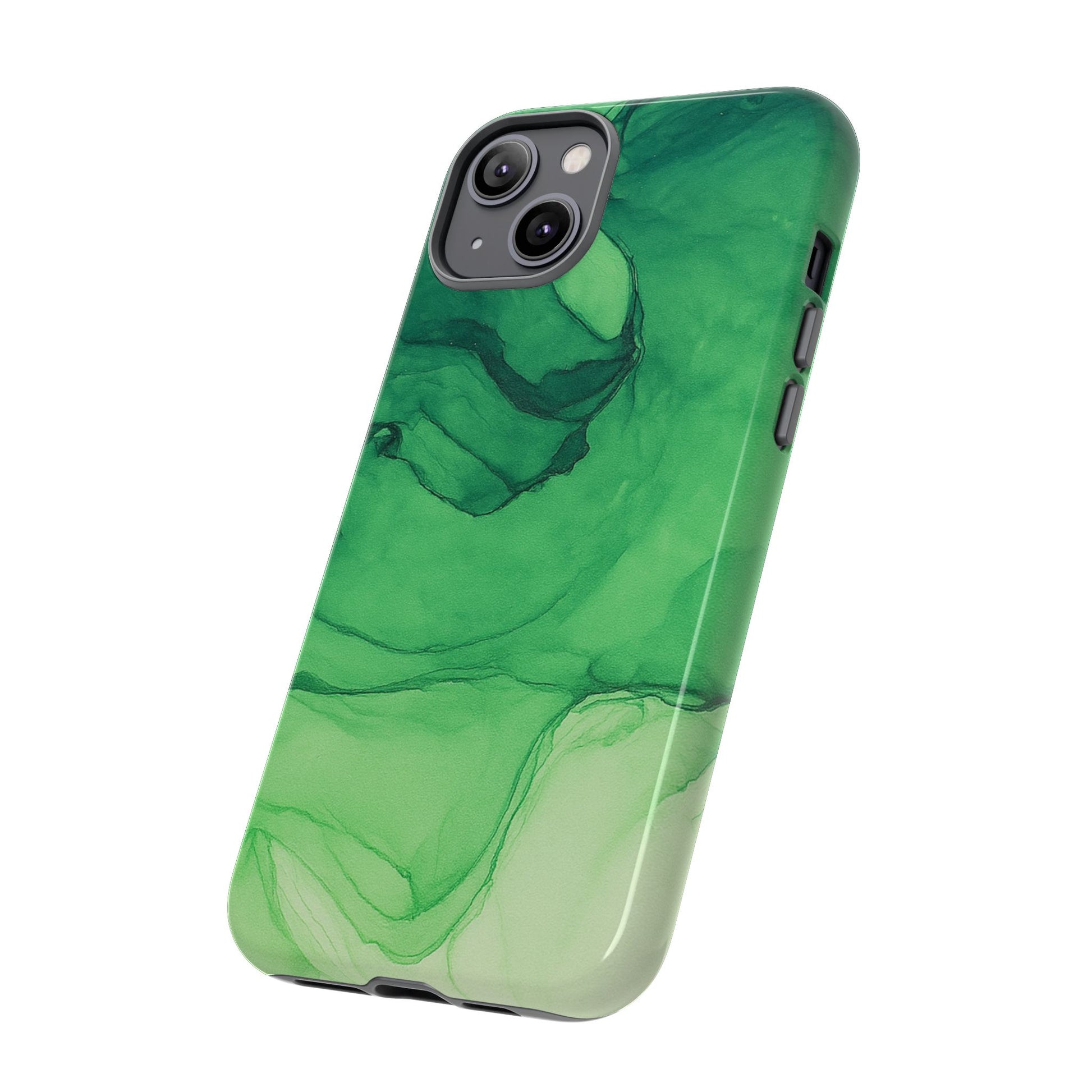 Stylish Phone Case for Nature Lovers, Tough Cases, Green Marble Design, Organic Aesthetic, Unique Gift, Eco-friendly Accessories
