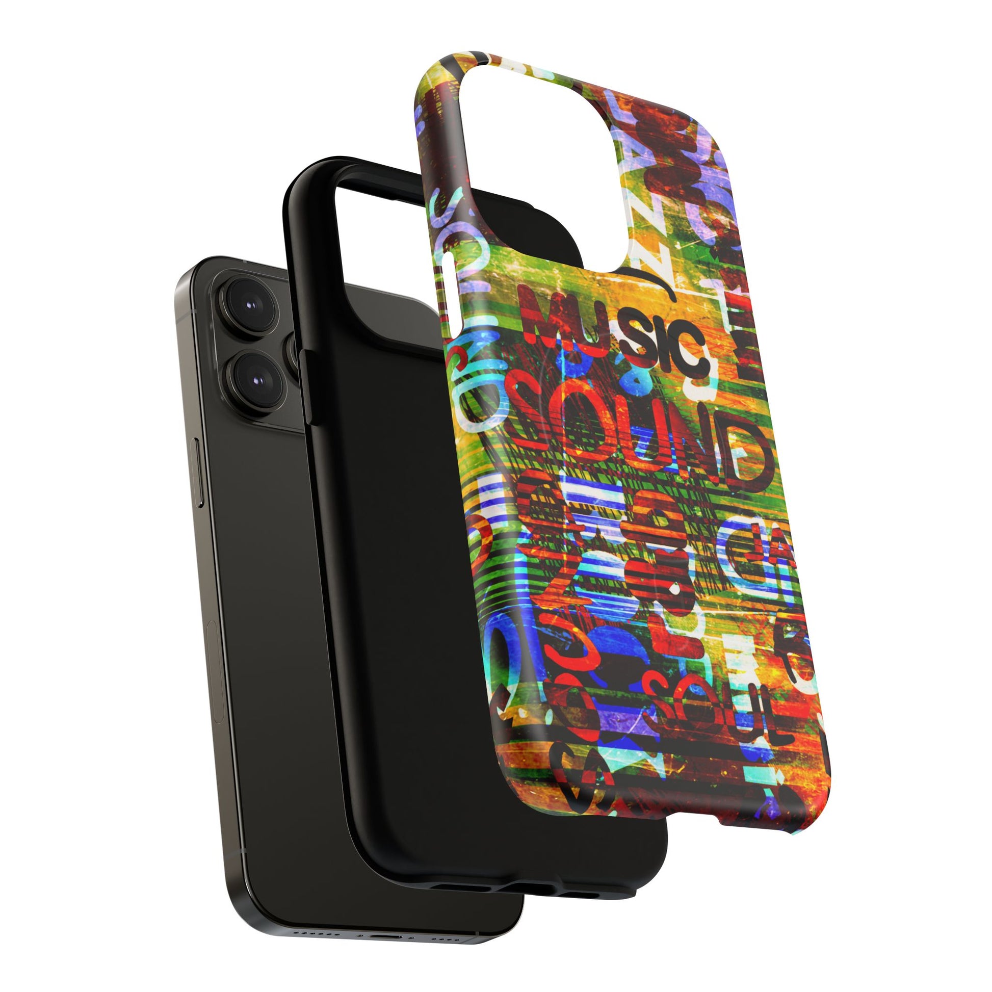 Colorful Music-Themed Phone Case (iPhone & Samsung Compatible) - FORMO