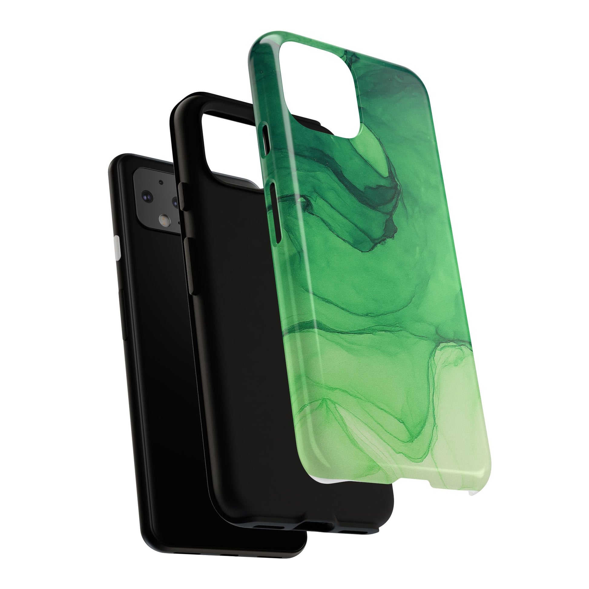 Stylish Phone Case for Nature Lovers, Tough Cases, Green Marble Design, Organic Aesthetic, Unique Gift, Eco-friendly Accessories
