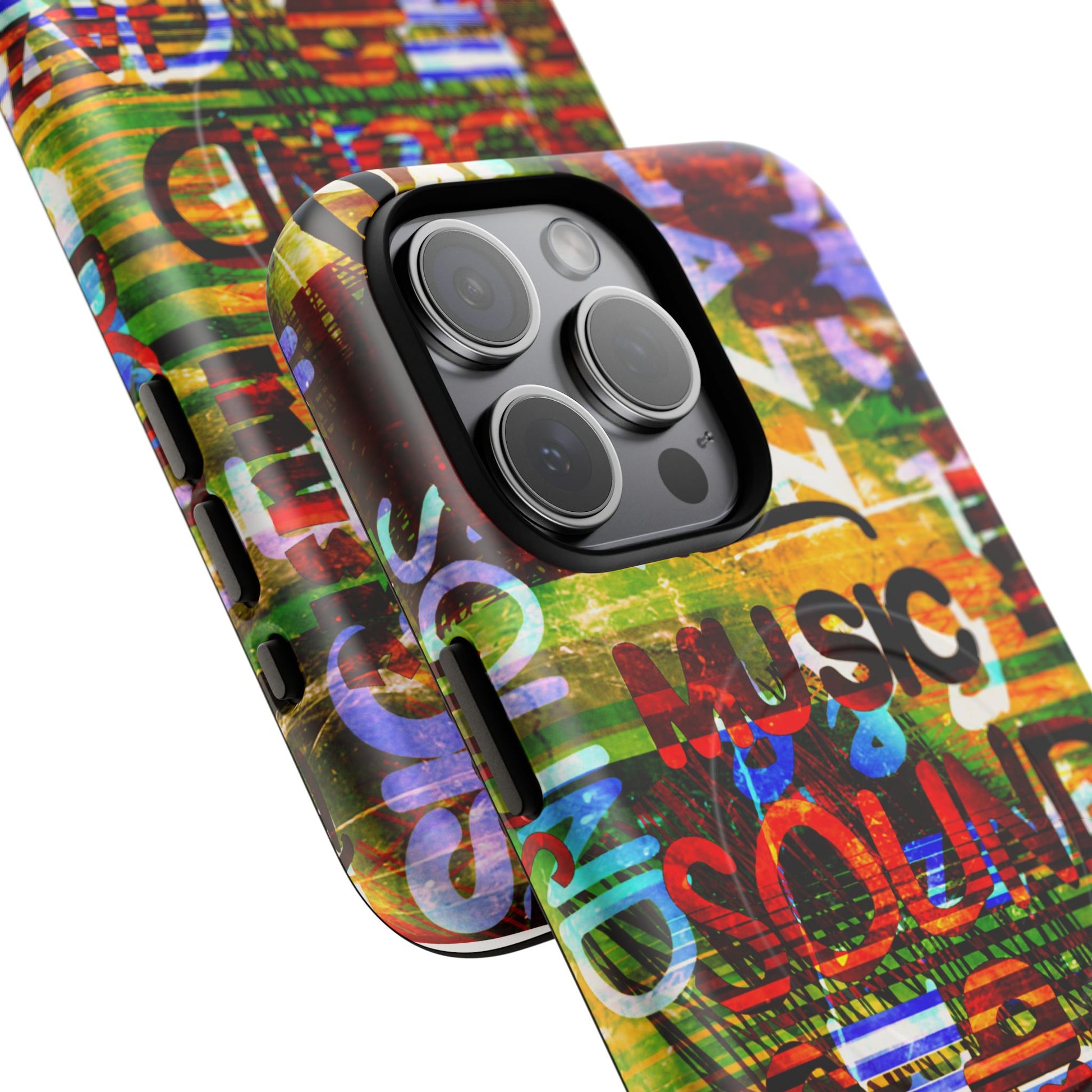 Colorful Music-Themed Phone Case (iPhone & Samsung Compatible) - FORMO