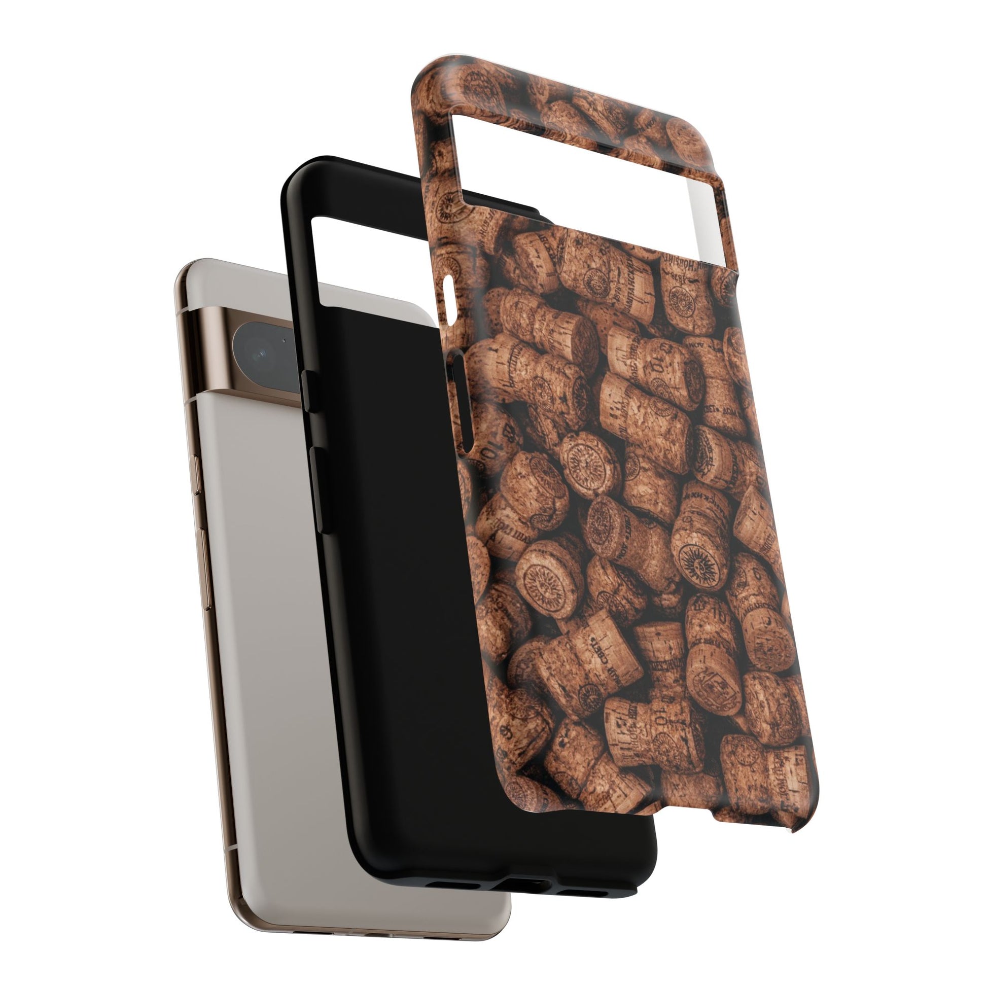 Cork Pattern Phone Case - Eco-Friendly, Vintage Style, Rustic Gifts for Wine Lovers, Housewarming, Birthday, Unique Gift - FORMO