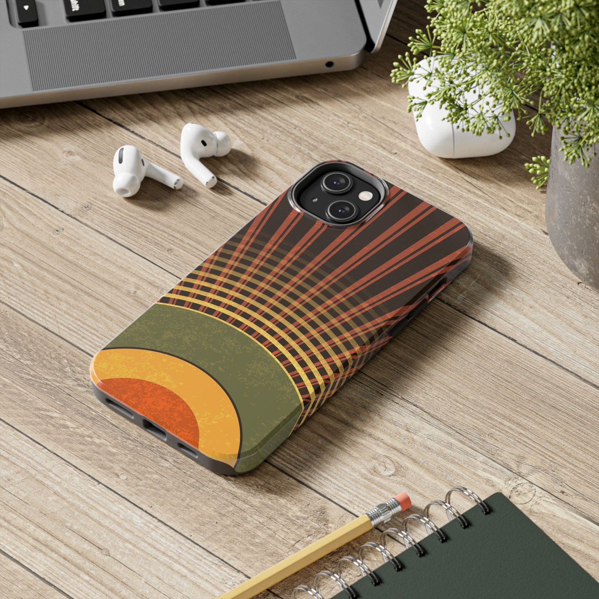 Retro Sunrise Tough Phone Case (iPhone & Samsung Compatible) - FORMO