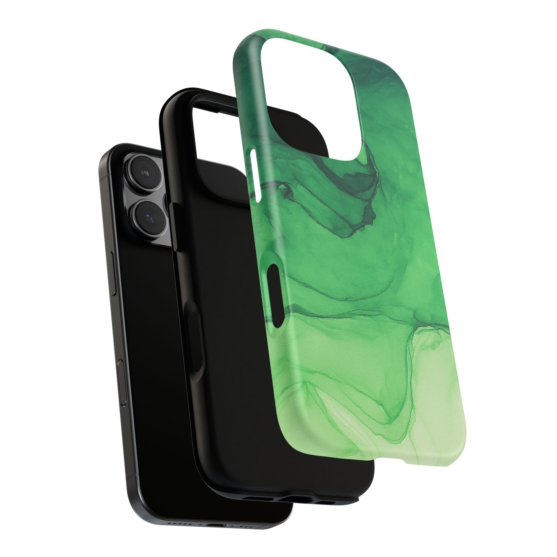 Stylish Phone Case for Nature Lovers, Tough Cases, Green Marble Design, Organic Aesthetic, Unique Gift, Eco-friendly Accessories