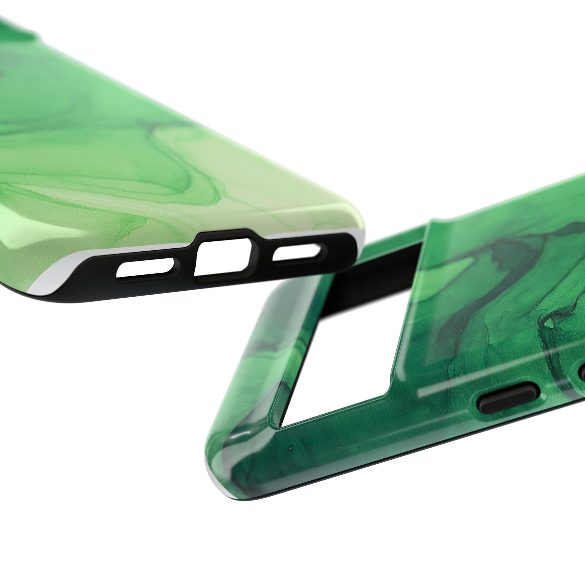 Stylish Phone Case for Nature Lovers, Tough Cases, Green Marble Design, Organic Aesthetic, Unique Gift, Eco-friendly Accessories