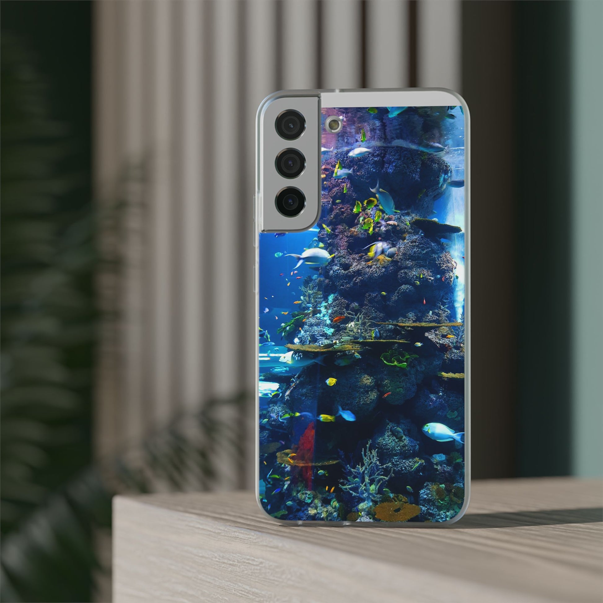 Underwater Paradise Phone Case, Flexible Mobile Cover, Ocean Lover Gift, Marine Life, Beach Decor, Sea Life Accessories - FORMO